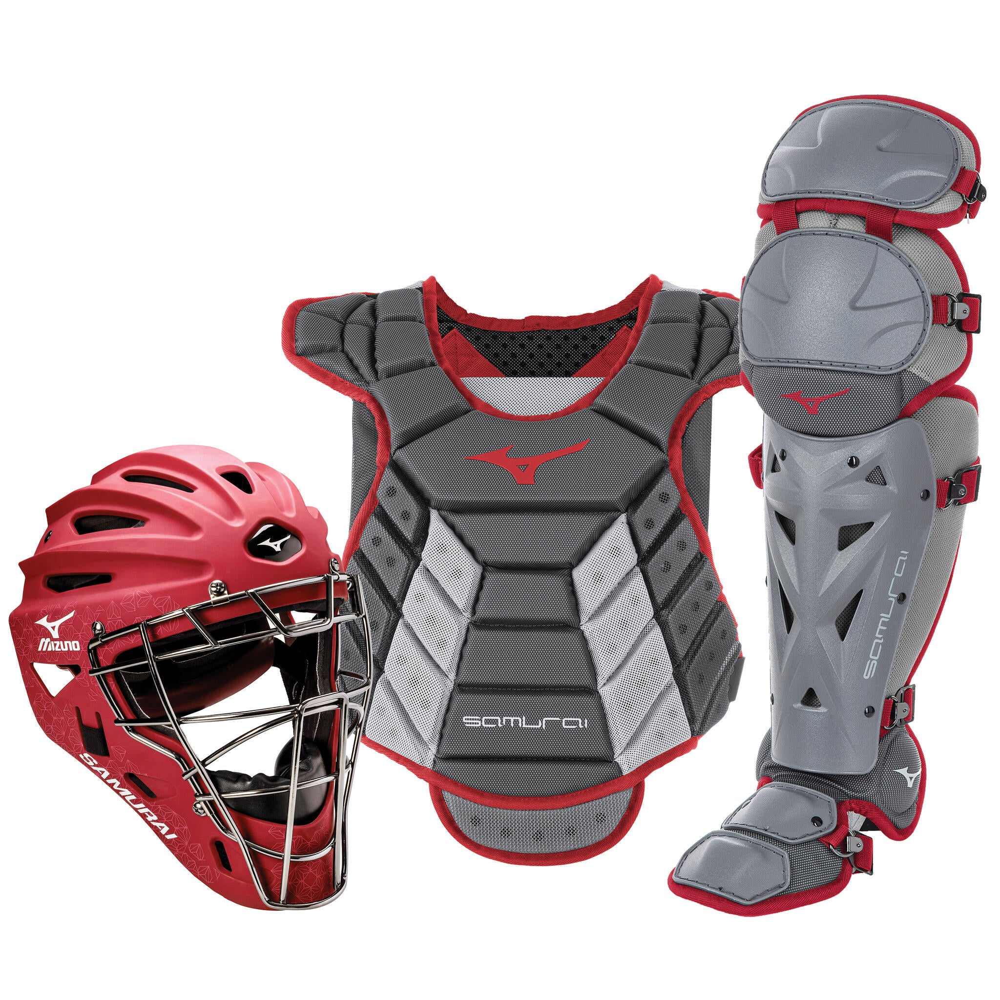 Mizuno Samurai Women's Baseball Boxed Catcher's Gear Set - 13-14" - Image 11
