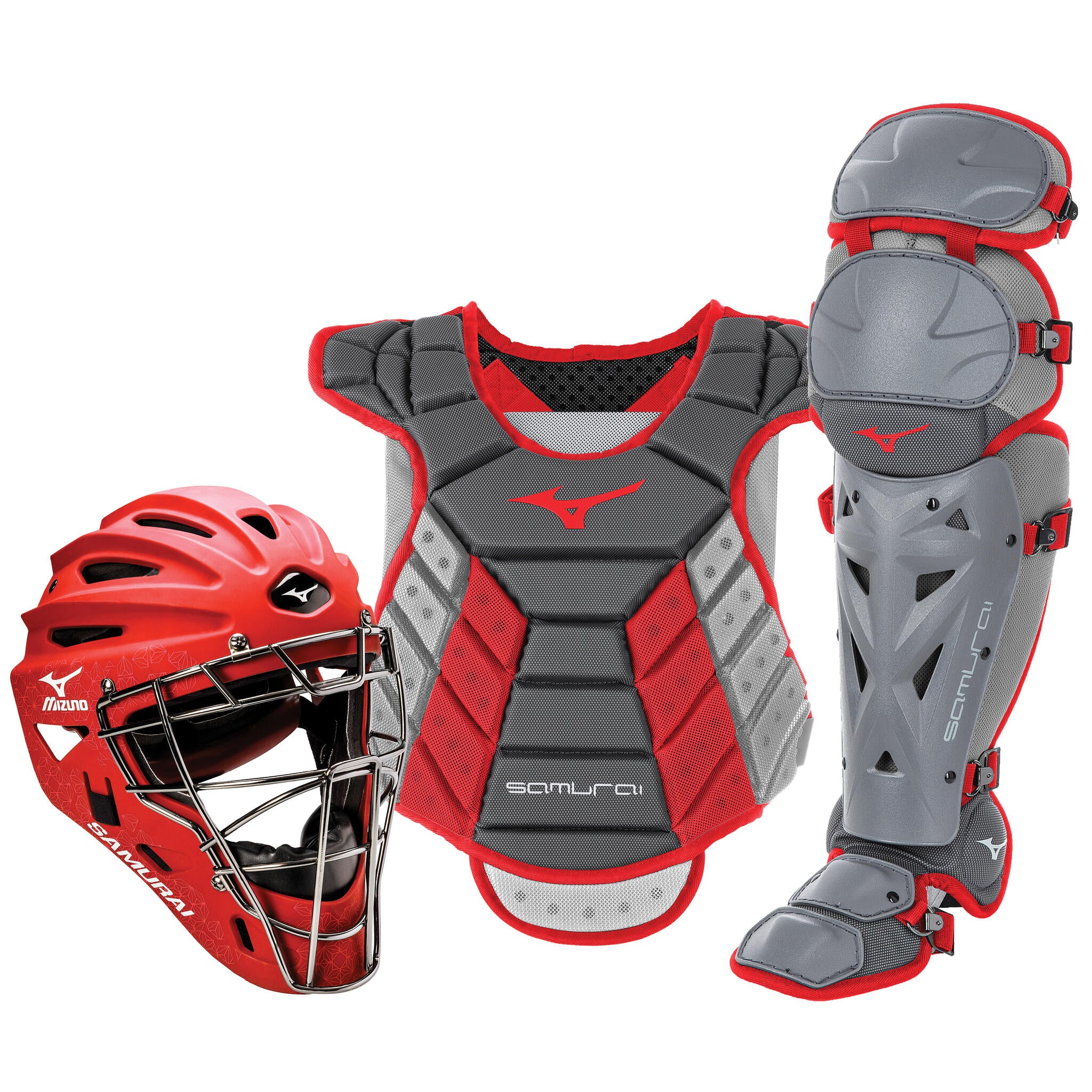 Mizuno Samurai Women's Baseball Boxed Catcher's Gear Set - 13-14" - Image 2