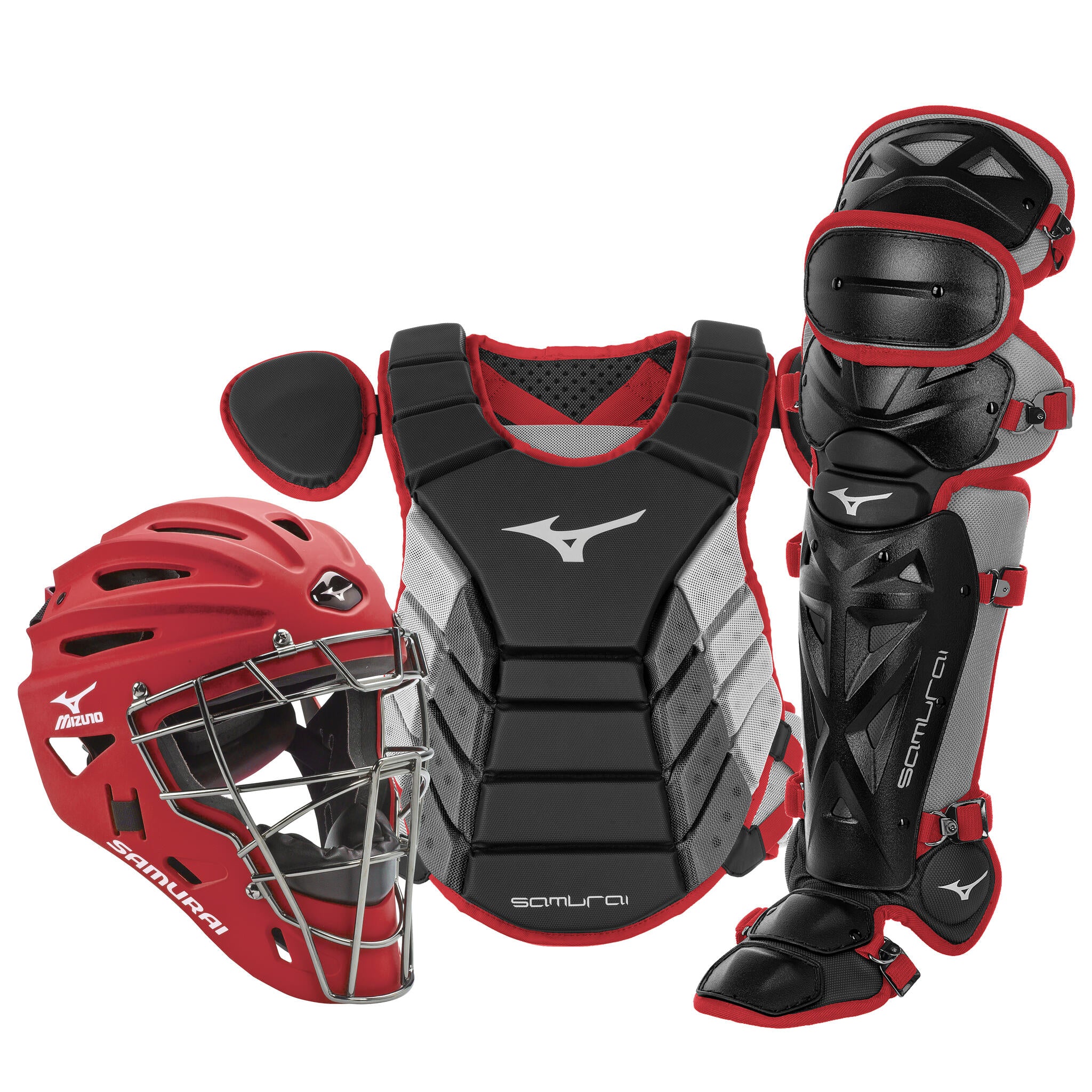 Mizuno Samurai Youth Baseball Boxed Catcher's Gear Set - 14" - Image 11