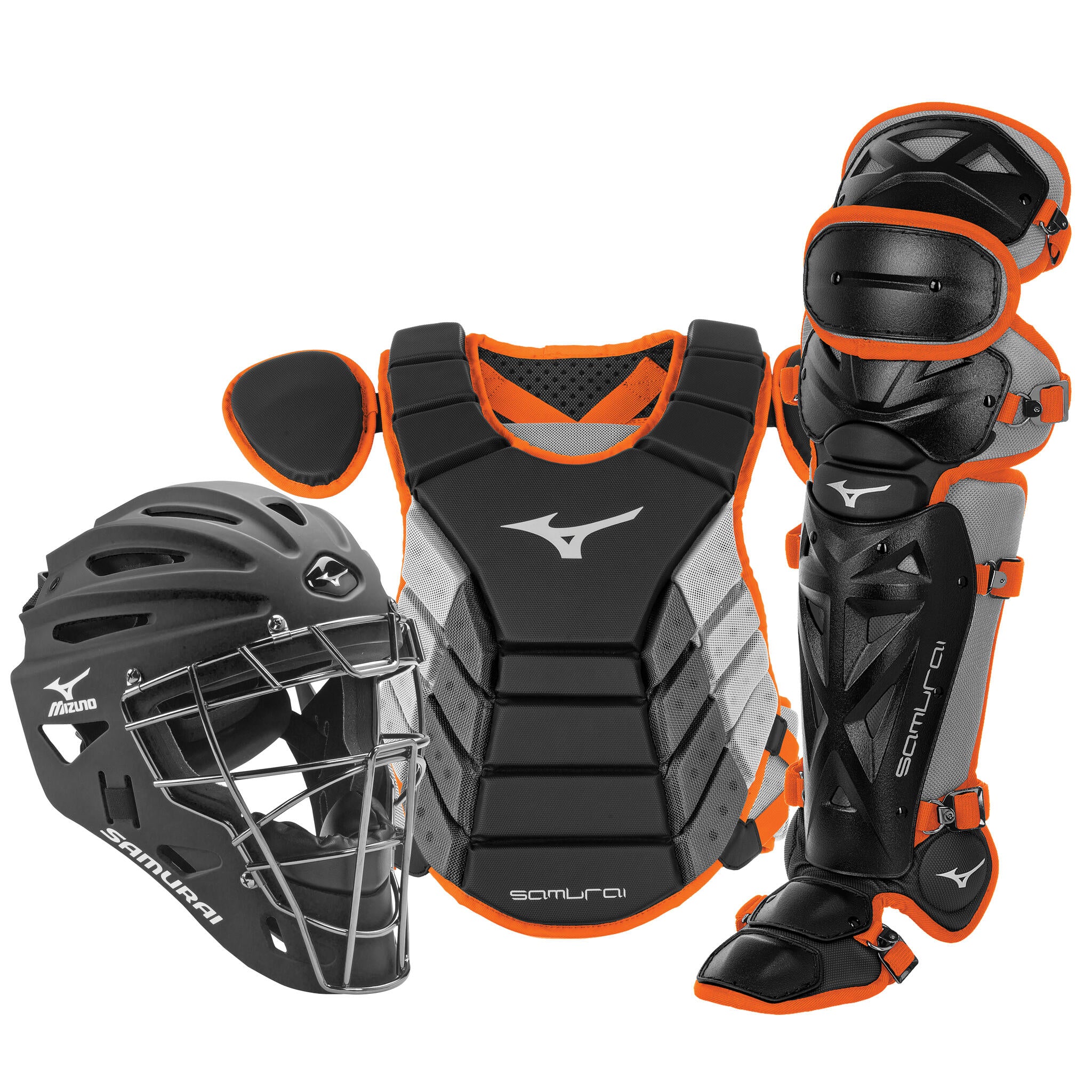 Mizuno Samurai Youth Baseball Boxed Catcher's Gear Set - 14" - Image 6