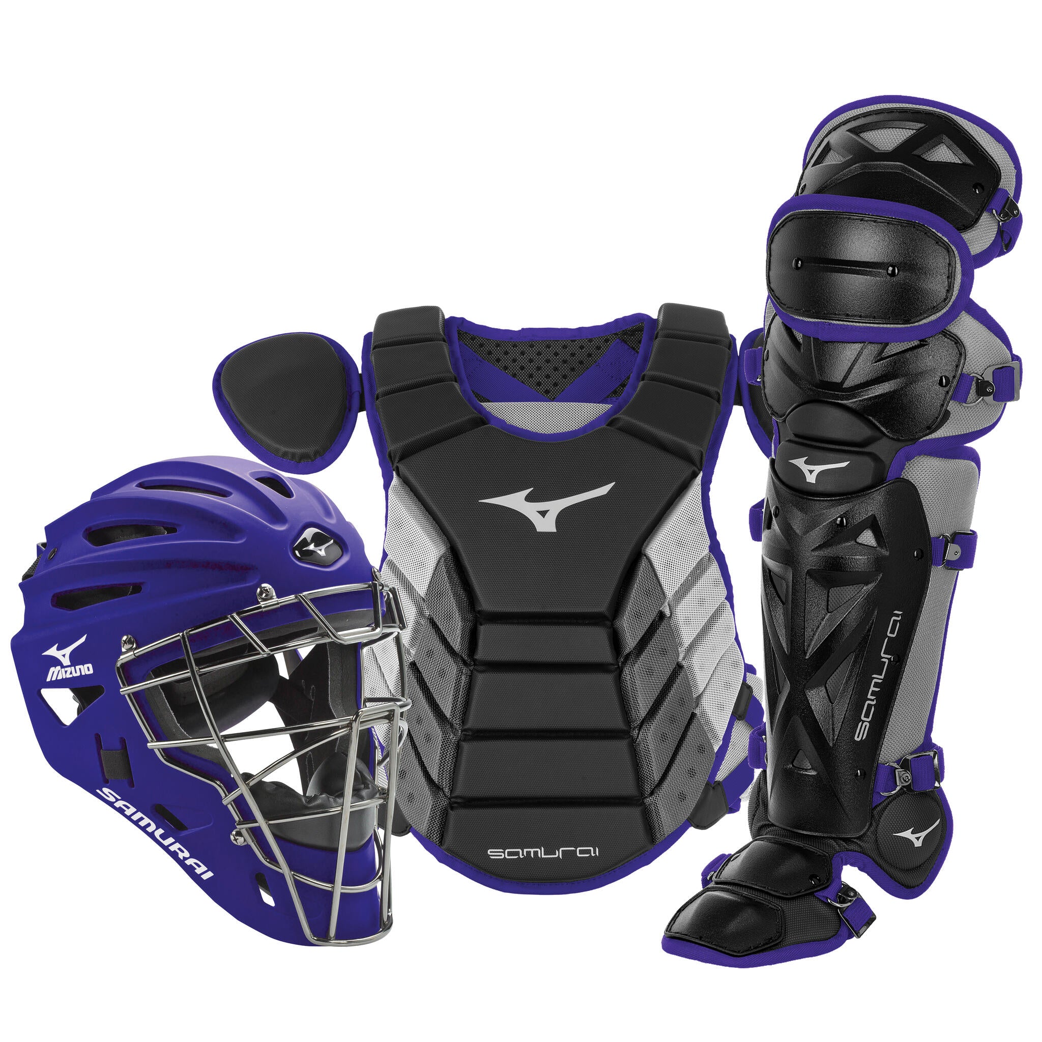 Mizuno Samurai Youth Baseball Boxed Catcher's Gear Set - 14" - Image 9