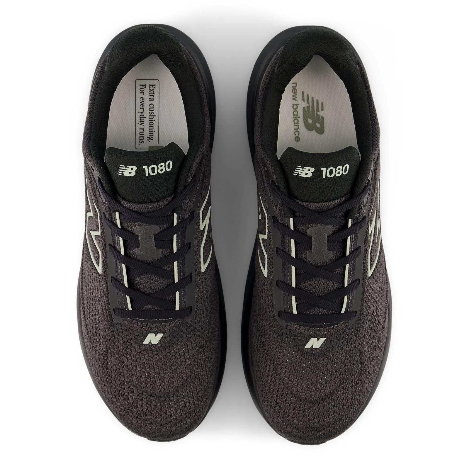 New Balance 1080 V15 Men's Running Shoes - Black/Faded Black - Image 6