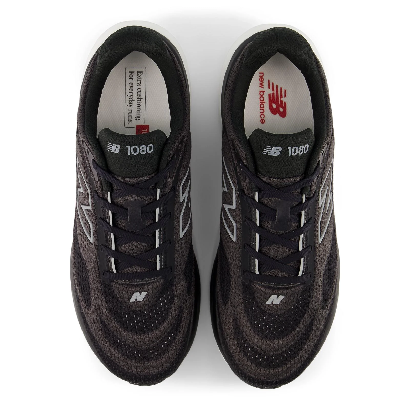 New Balance 1080 V15 Men's Running Shoes - Black/Grey/Faded - Image 6
