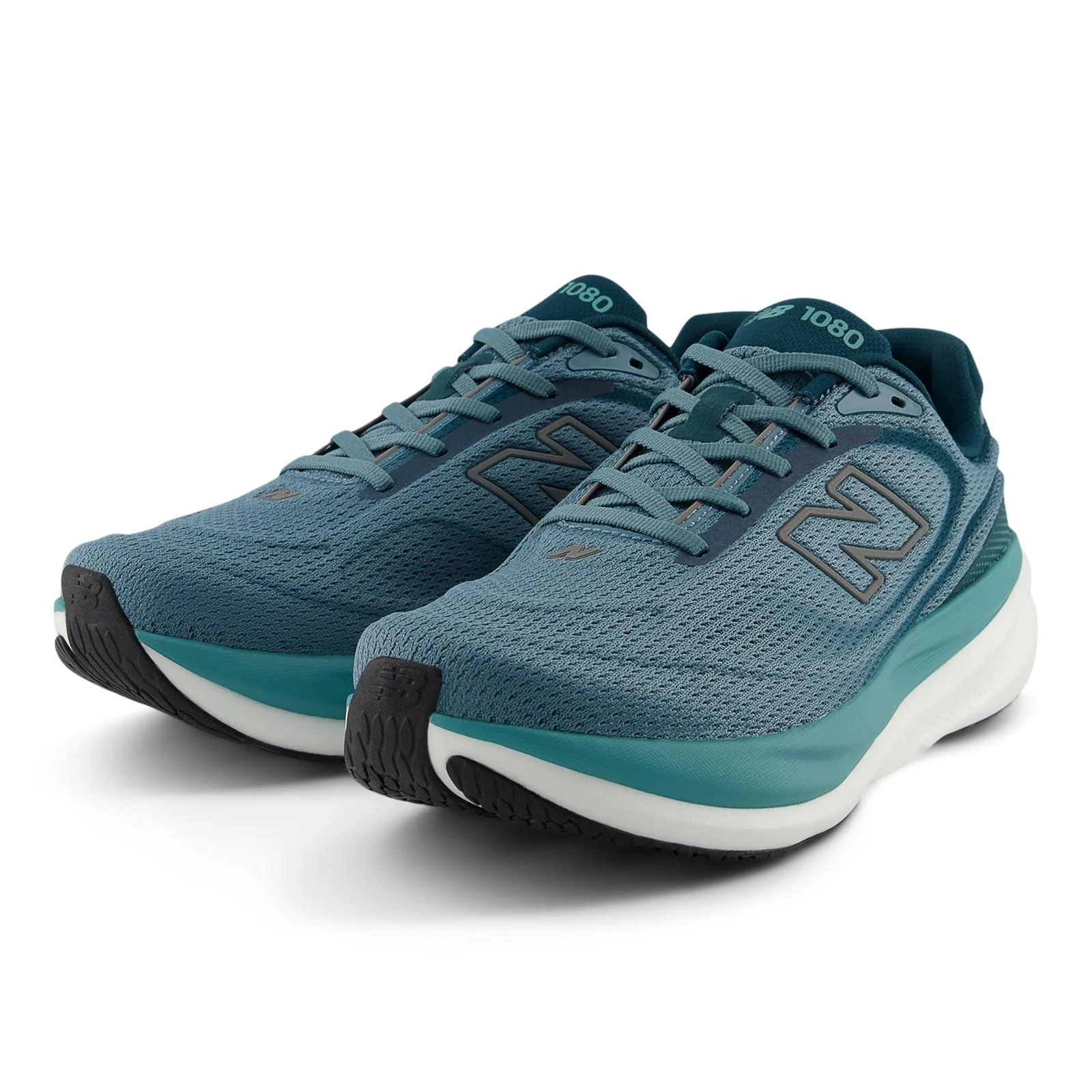 New Balance 1080 V15 Men's Running Shoes - Medusa Green/Silver - Image 4