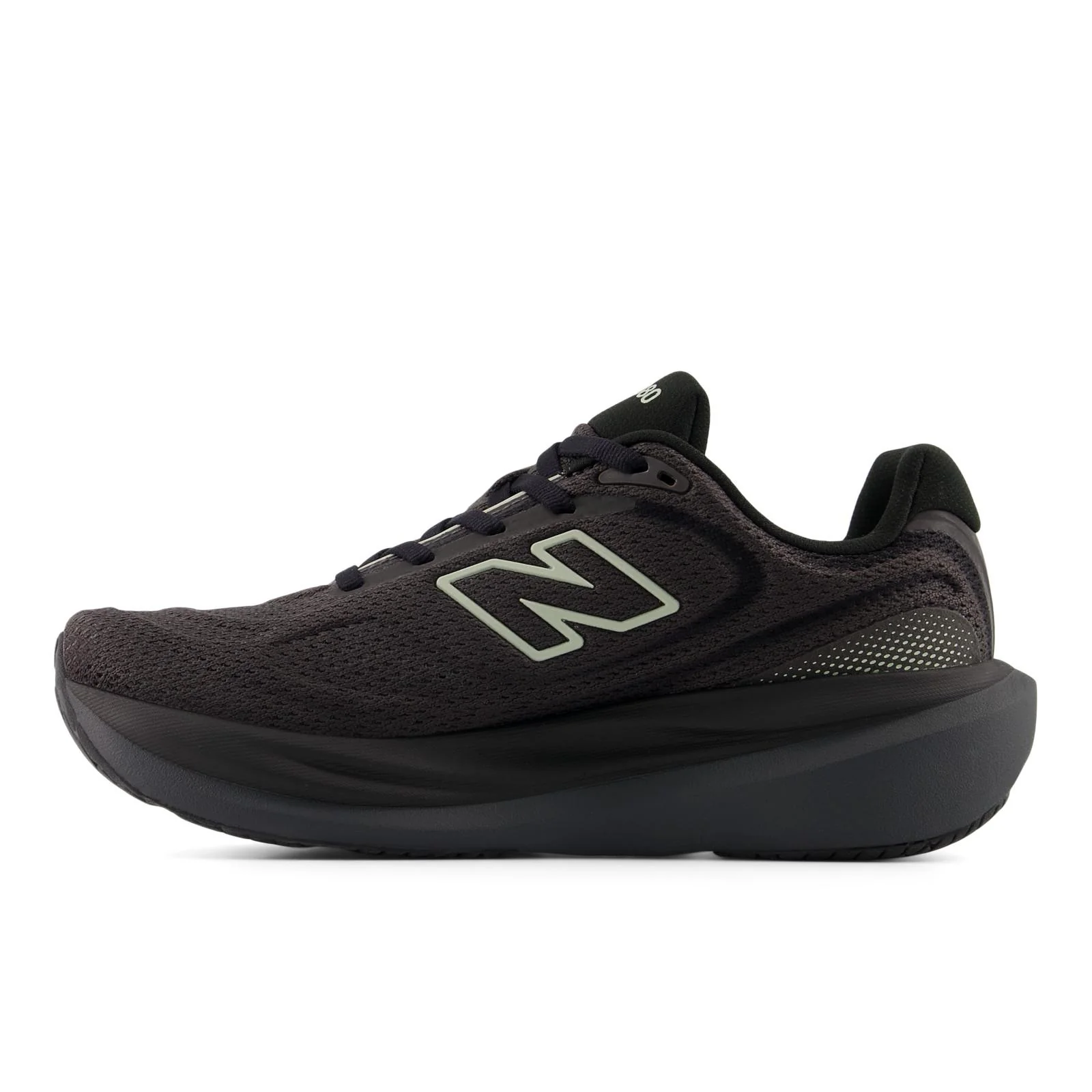 New Balance 1080 V15 Women's Running Shoes - Black/Olivine/Black - Image 4