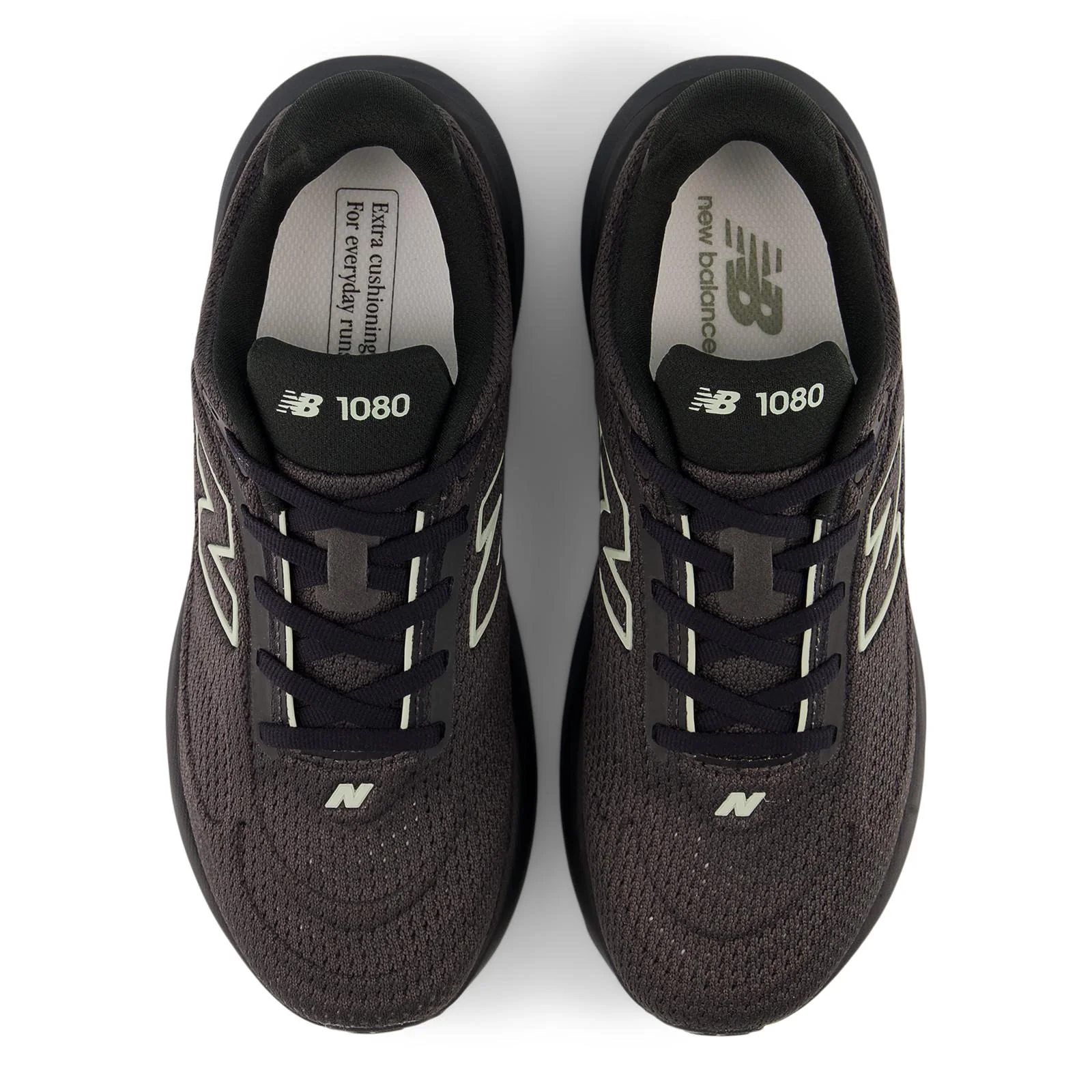 New Balance 1080 V15 Women's Running Shoes - Black/Olivine/Black - Image 6