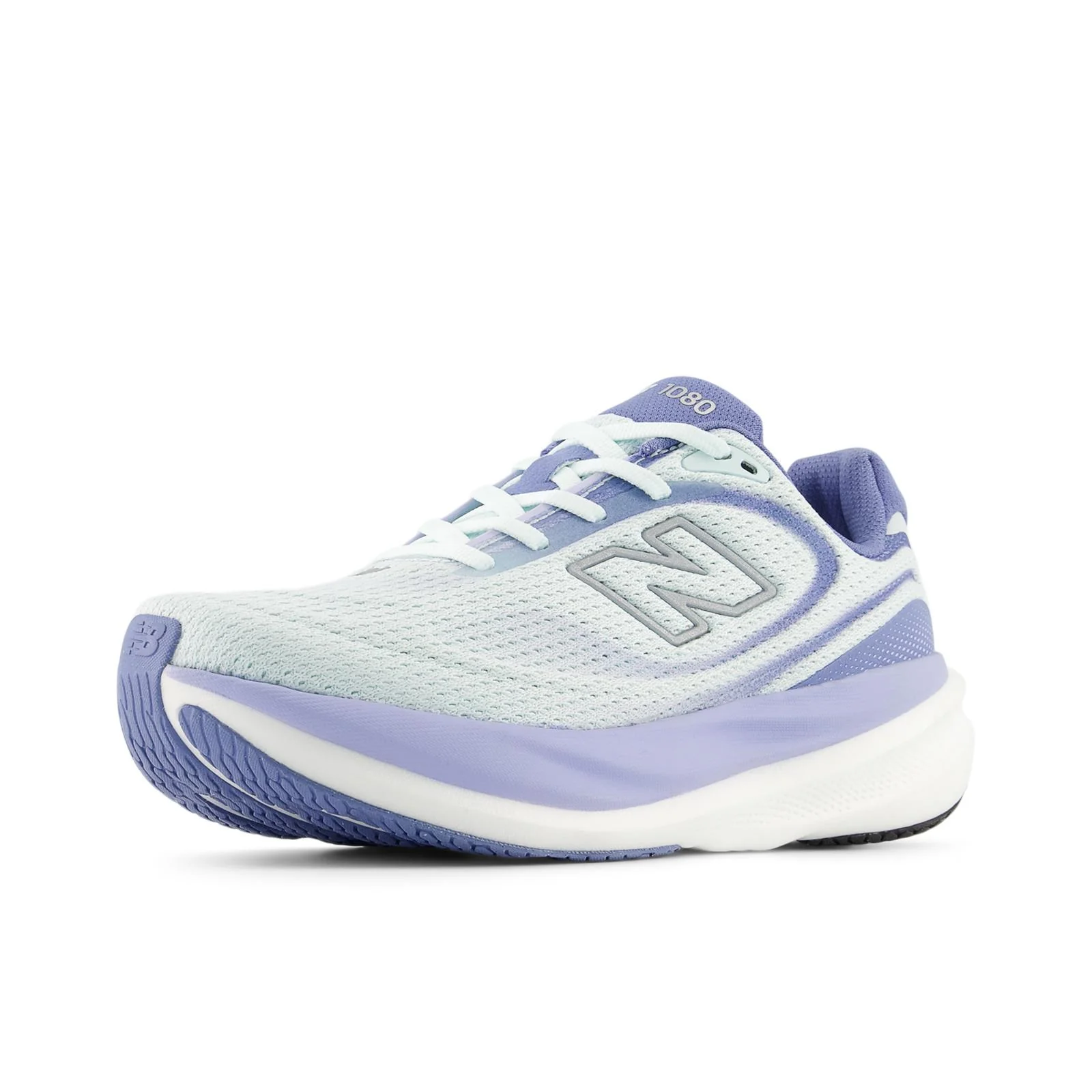 New Balance 1080 V15 Women's Running Shoes - Glint Blue/Silver - Image 3