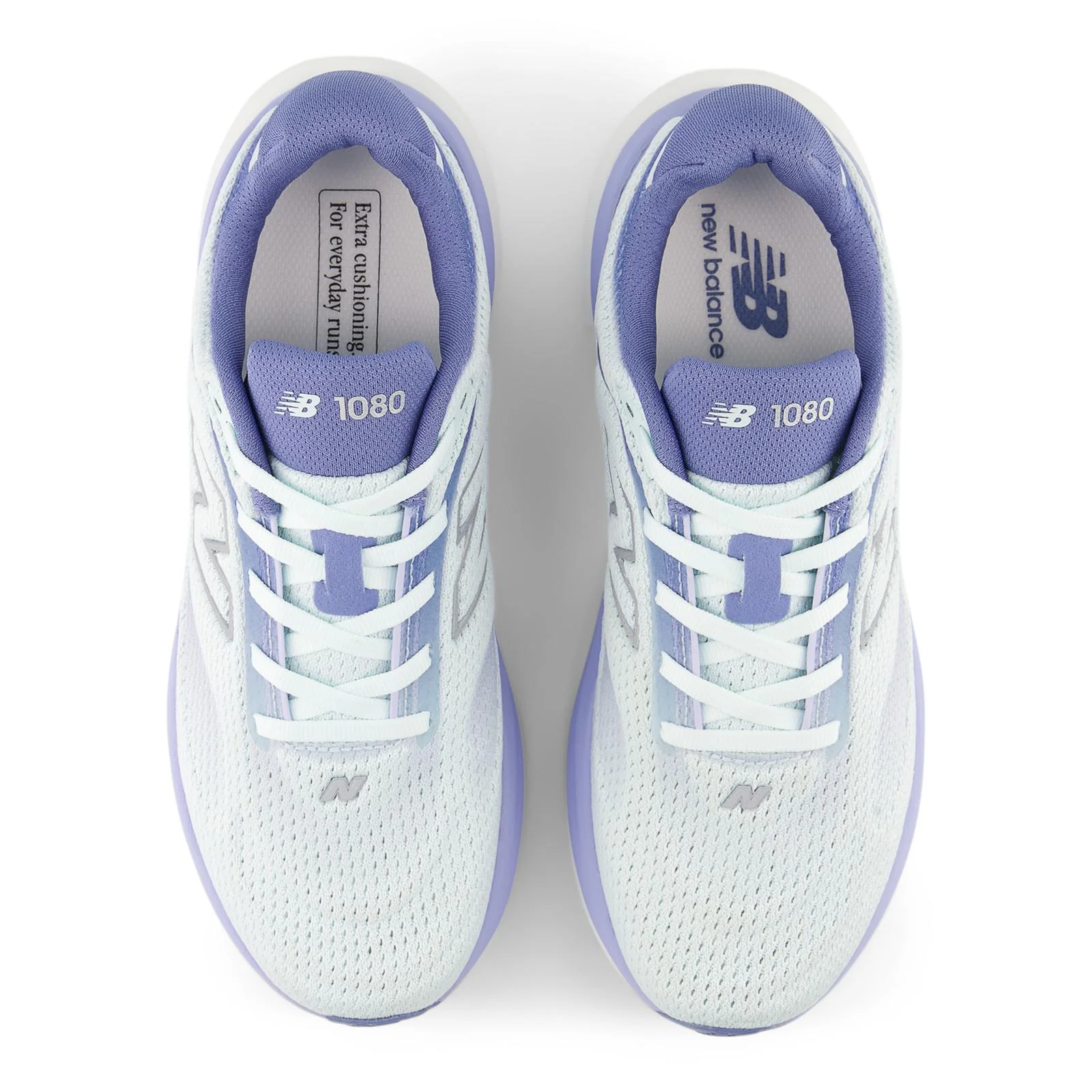 New Balance 1080 V15 Women's Running Shoes - Glint Blue/Silver - Image 6
