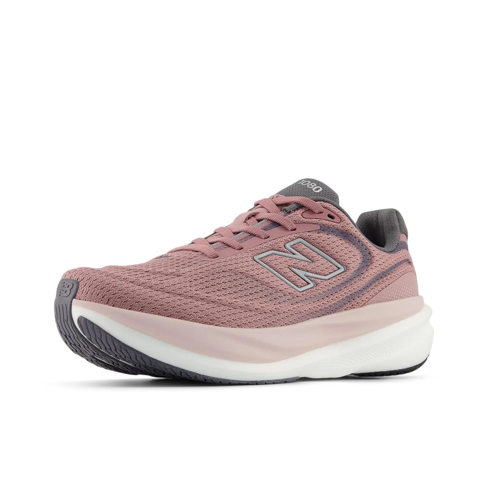 New Balance 1080 V15 Women's Running Shoes - Rosewood/Silver - Image 3