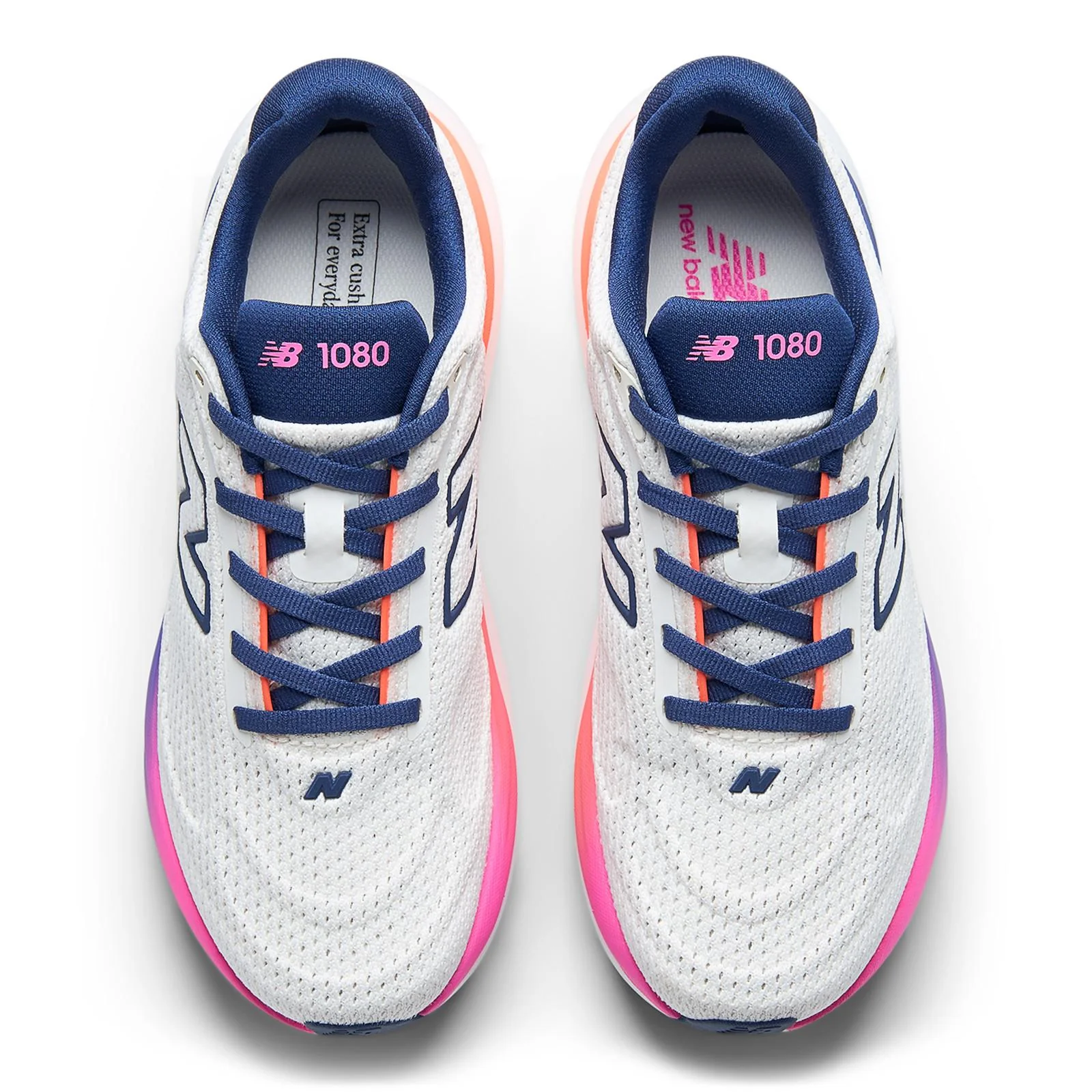 New Balance 1080 V15 Women's Running Shoes - Sea Salt/Blue Oyster - Image 6
