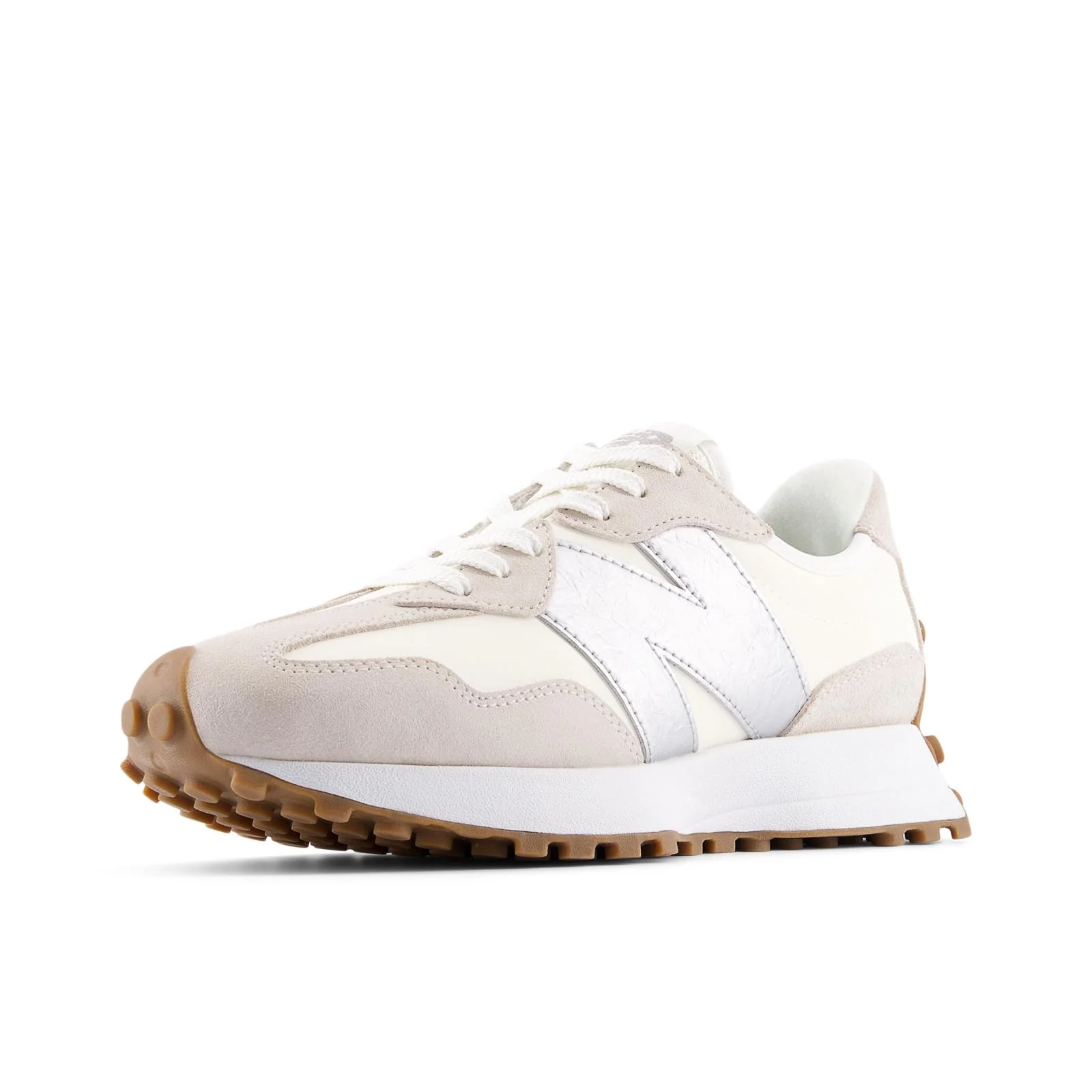 New Balance 327 T2 V1 Women's Running Shoes - Angora/Silver - Image 3