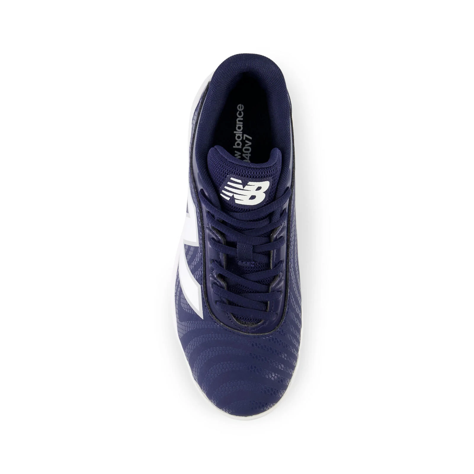 New Balance 4040 v7 Youth Rubber-Molded Baseball Cleats - Team Navy - Image 2
