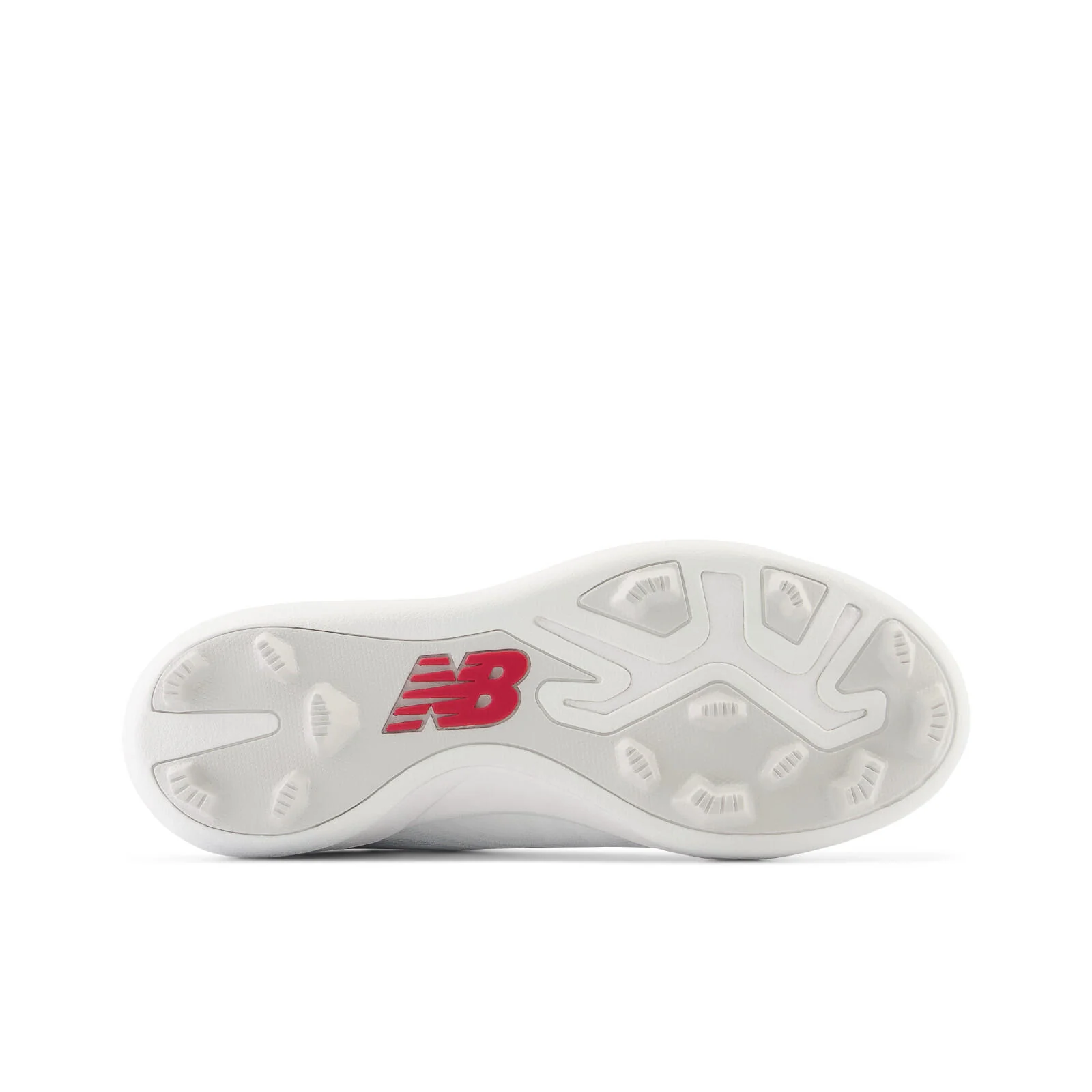 New Balance 4040 v7 Youth Rubber-Molded Baseball Cleats - Wide (2E) - Optic White/Raincloud - Image 3