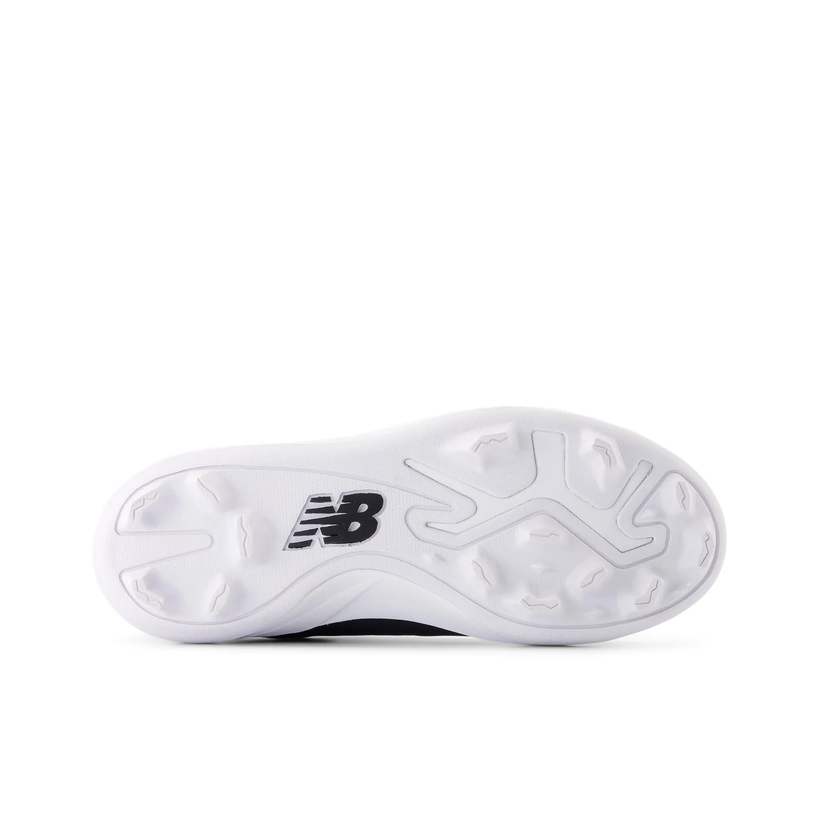 New Balance 4040 V8 Youth Rubber-Molded Baseball Cleats - Black/White - Image 6