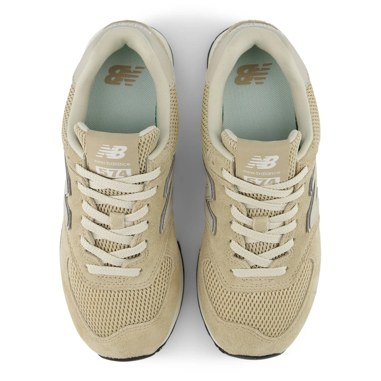 New Balance 574 V2 Women's Running Shoes - Beige/NB White - Image 6