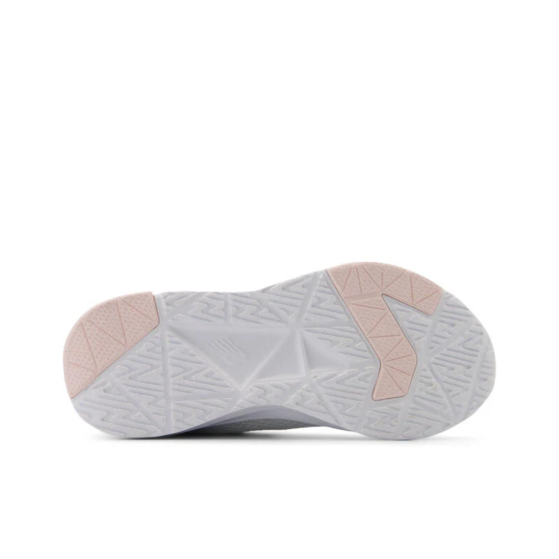 New Balance 578 v1 Youth Bungee Lace Running Shoes With Top Strap - Grey/Shell Pink - Image 5