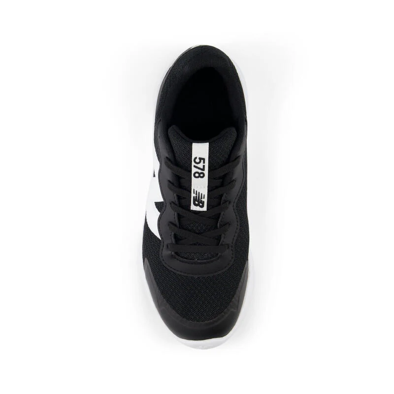 New Balance 578 Youth Running Shoes - Black/White - Image 4