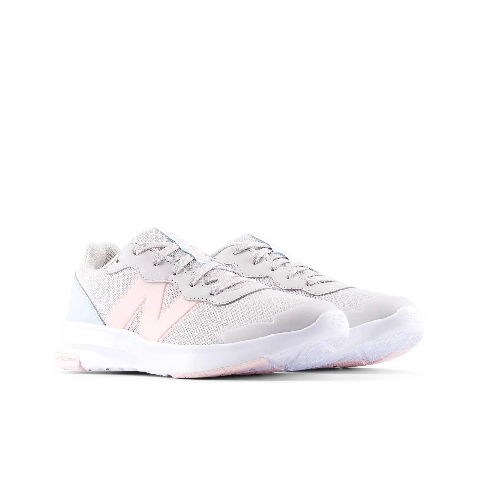 New Balance 578 Youth Running Shoes - Grey/Shell Pink - Image 3