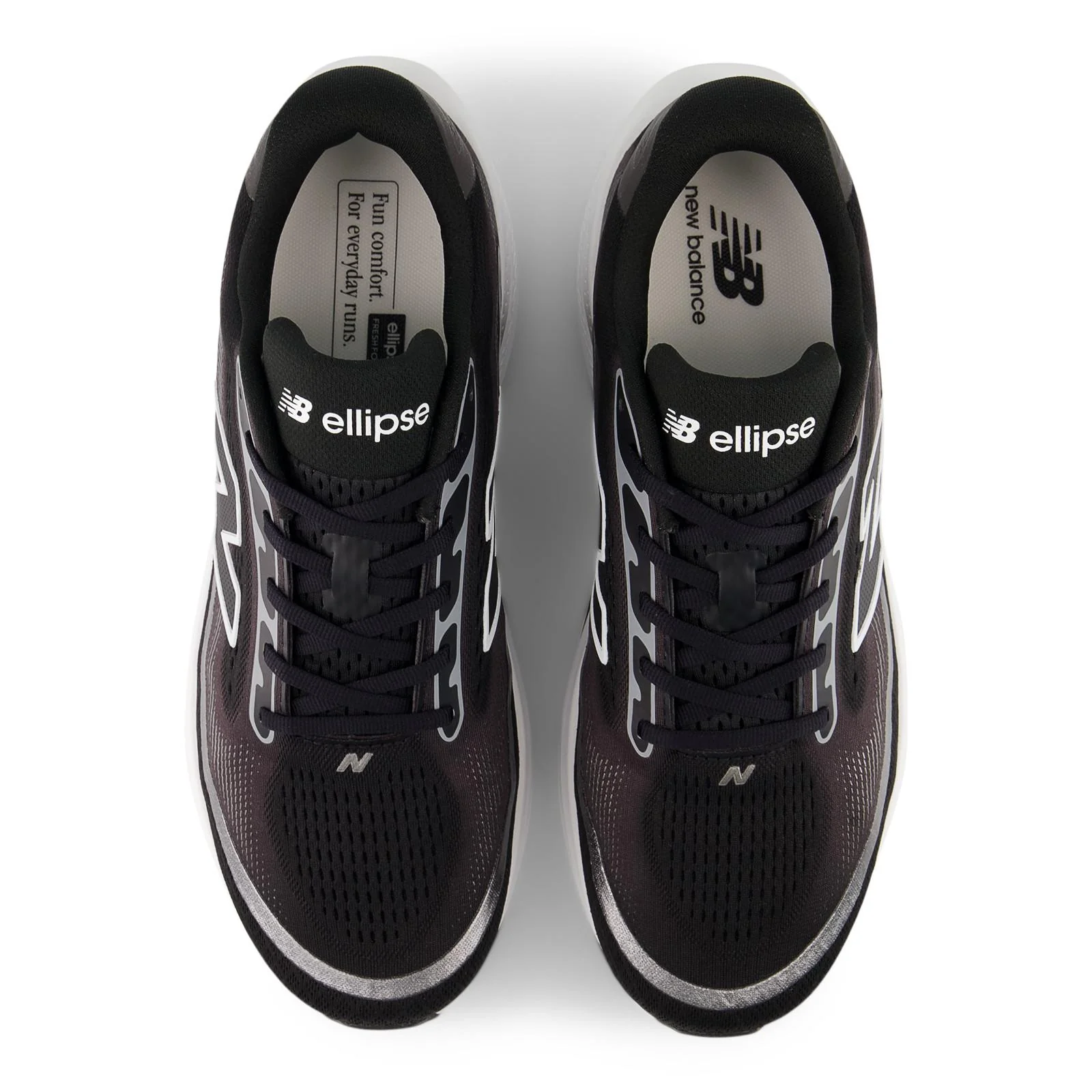 New Balance Ellipse V1 Men's Running Shoes - Faded Black/White - Image 6