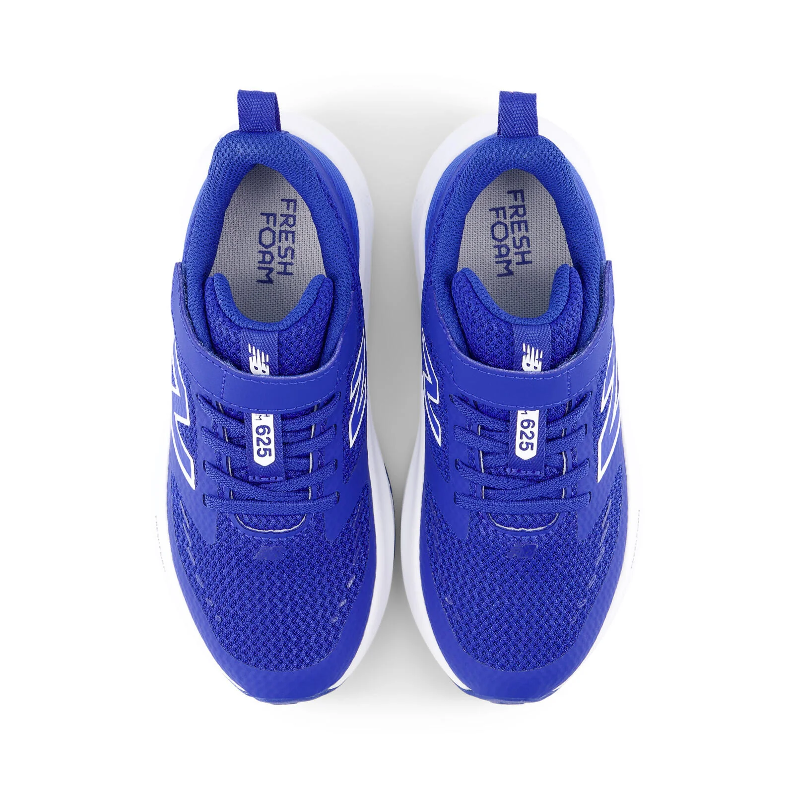 New Balance Fresh Foam 625 Youth Bungee Lace Running Shoes With Top Strap - Team Royal/White - Image 6