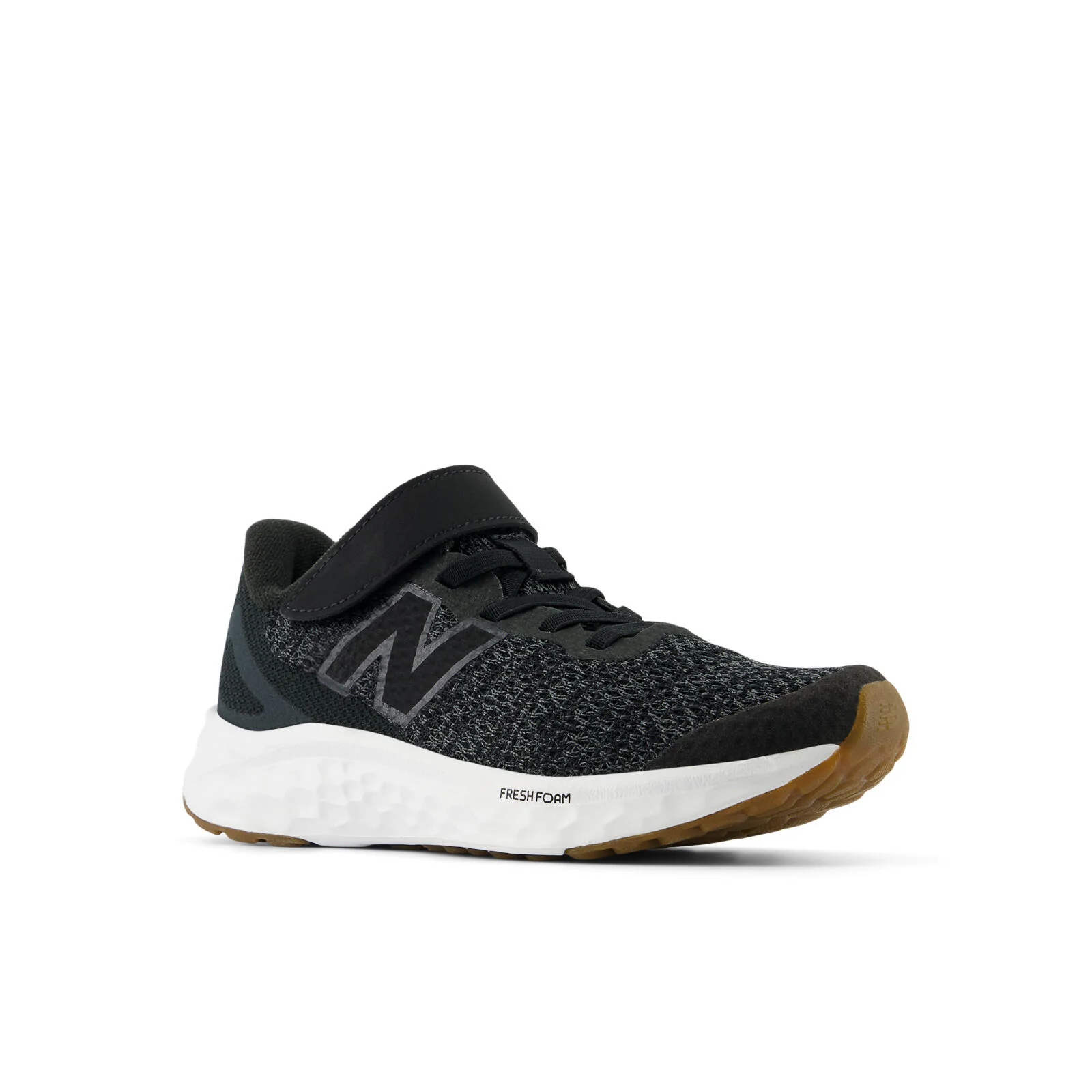 New Balance Fresh Foam Arishi V4 Bungee Lace with Top Strap Youth Running Shoes - Black/Phantom - Image 2