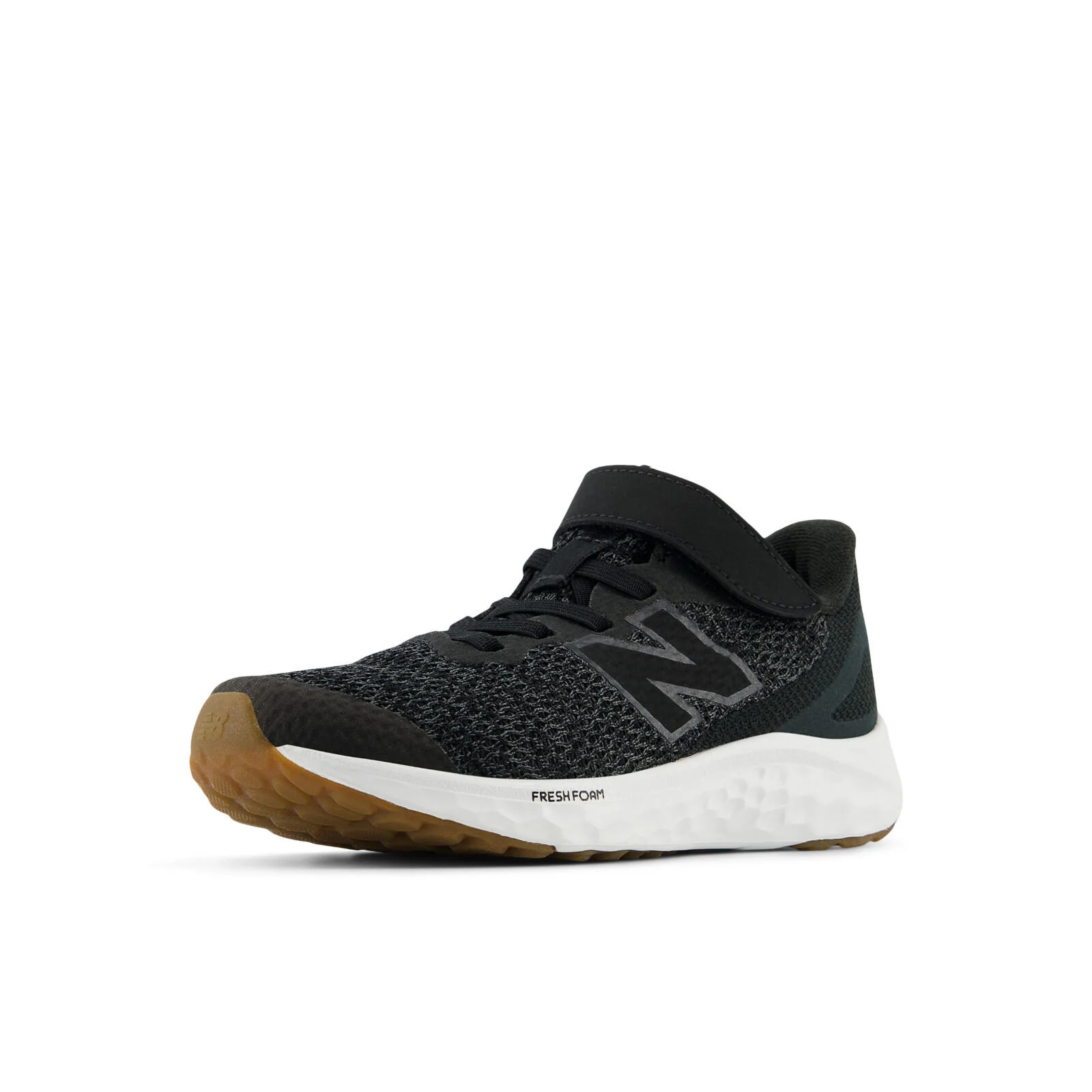 New Balance Fresh Foam Arishi V4 Bungee Lace with Top Strap Youth Running Shoes - Black/Phantom - Image 3