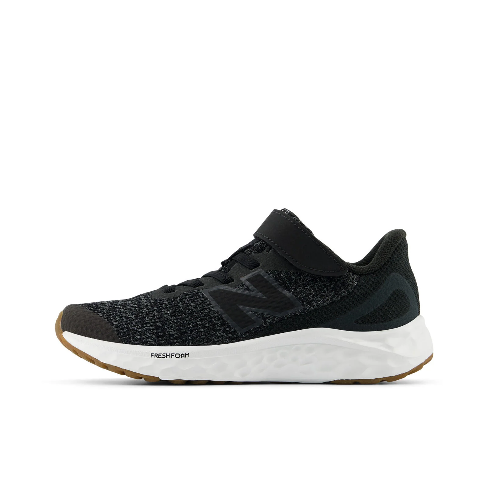 New Balance Fresh Foam Arishi V4 Bungee Lace with Top Strap Youth Running Shoes - Black/Phantom - Image 4