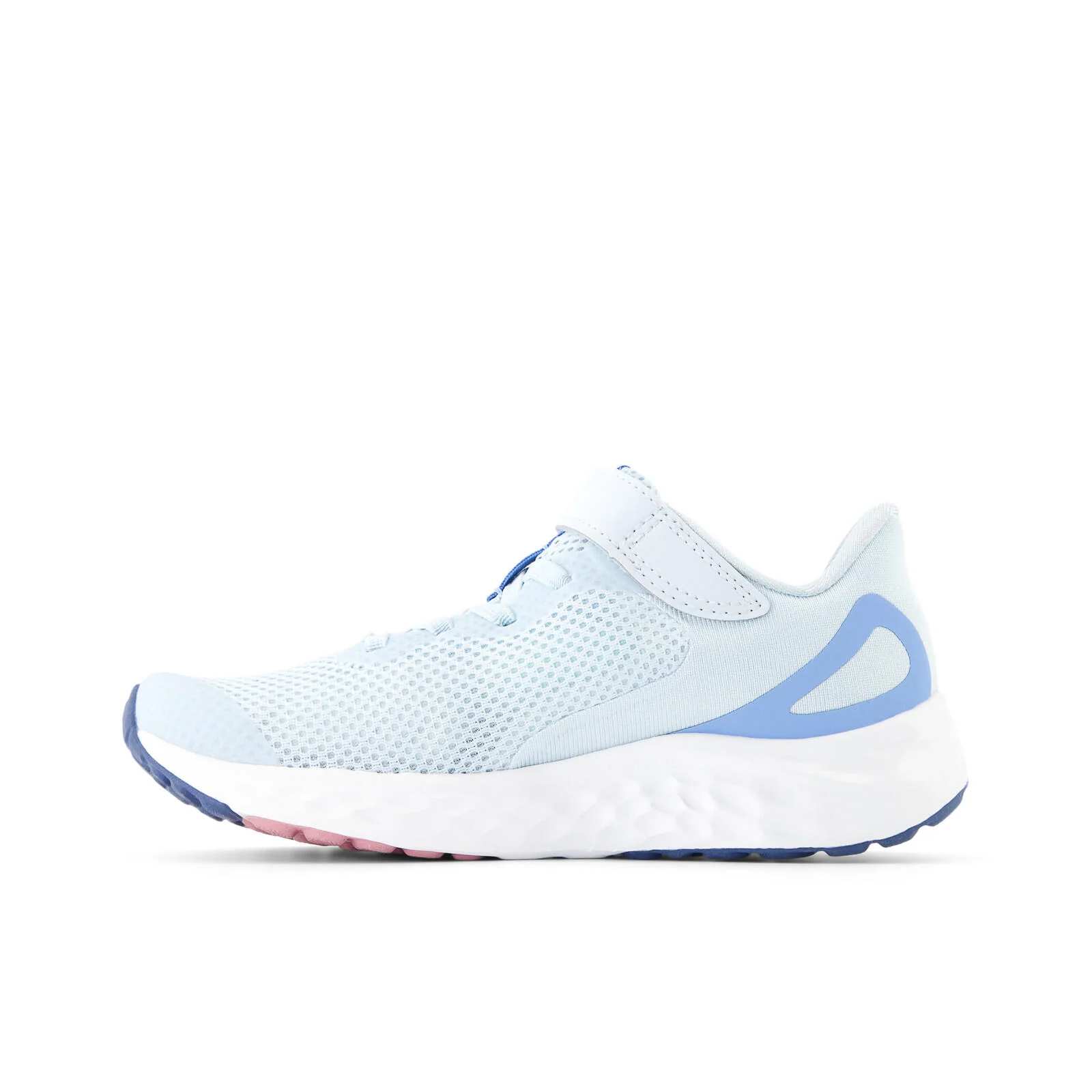 New Balance Fresh Foam Arishi V4 Bungee Lace with Top Strap Youth Running Shoes - Frosted Glass/Blue - Image 4