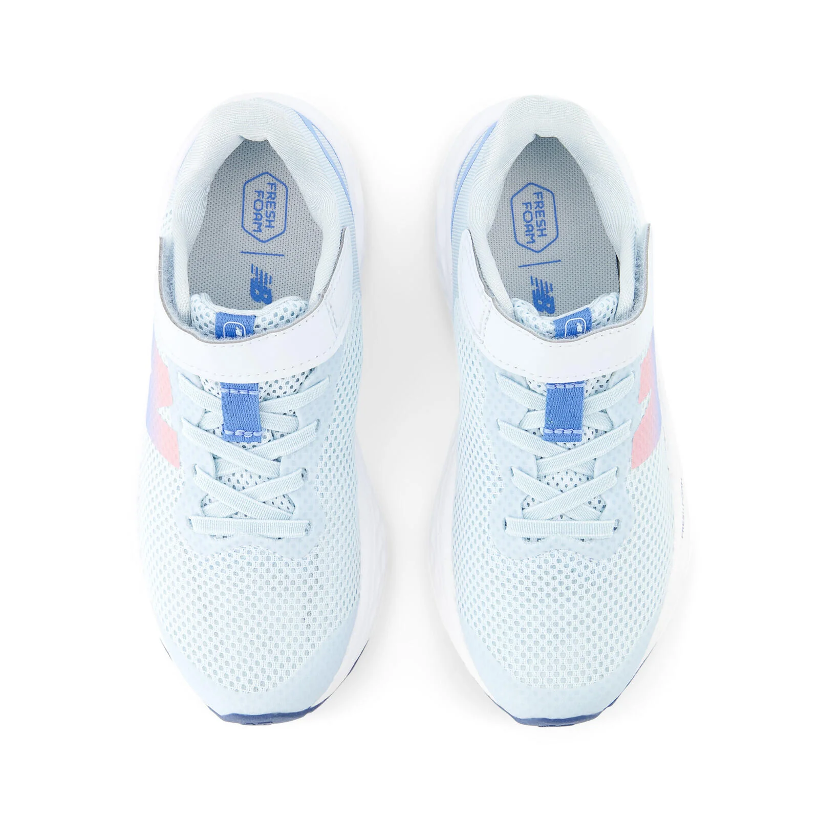 New Balance Fresh Foam Arishi V4 Bungee Lace with Top Strap Youth Running Shoes - Frosted Glass/Blue - Image 6