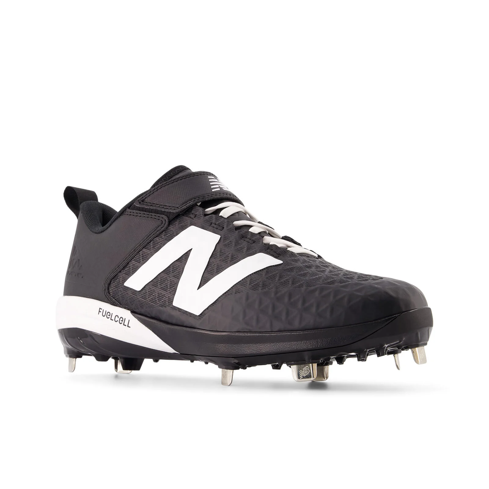 New Balance Fuelcell 4040 V8 Men's Baseball Cleats - Black/White - Image 2