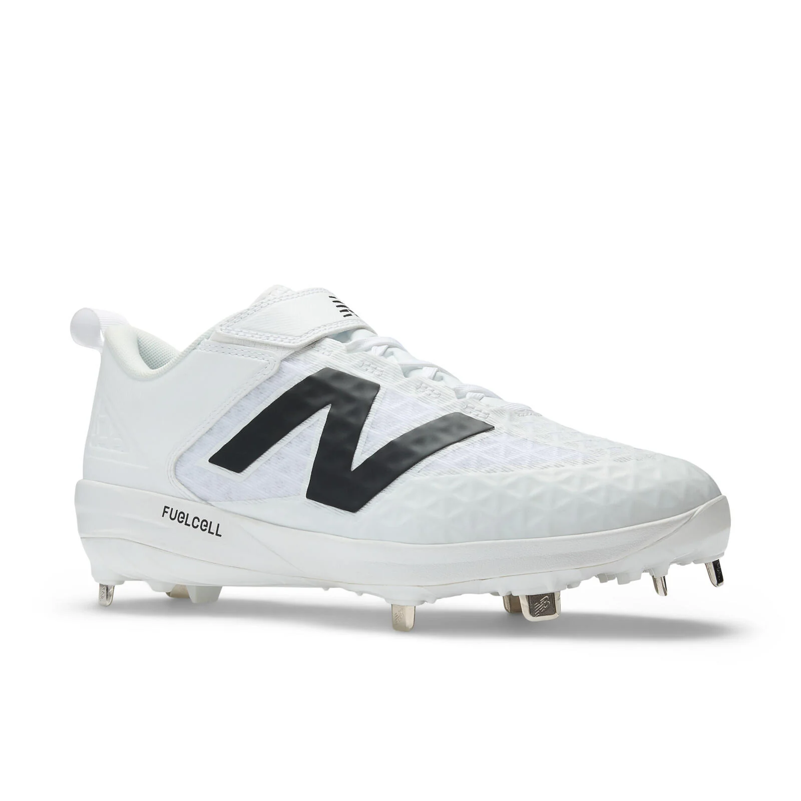 New Balance Fuelcell 4040 V8 Men's Baseball Cleats - White/Black - Image 2