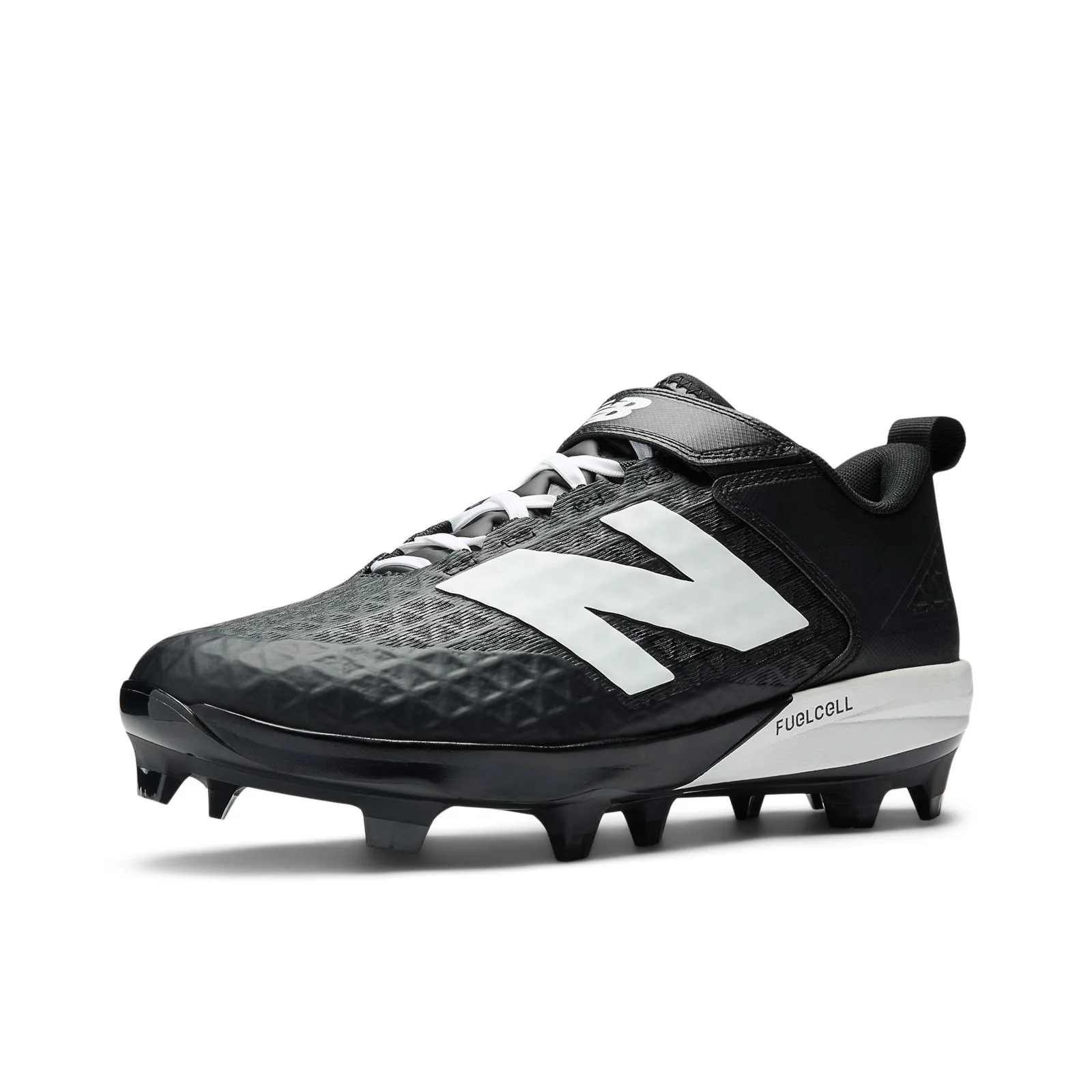 New Balance Fuelcell 4040 V8 Men's Molded Baseball Cleats - Black/NB 103 White - Image 9