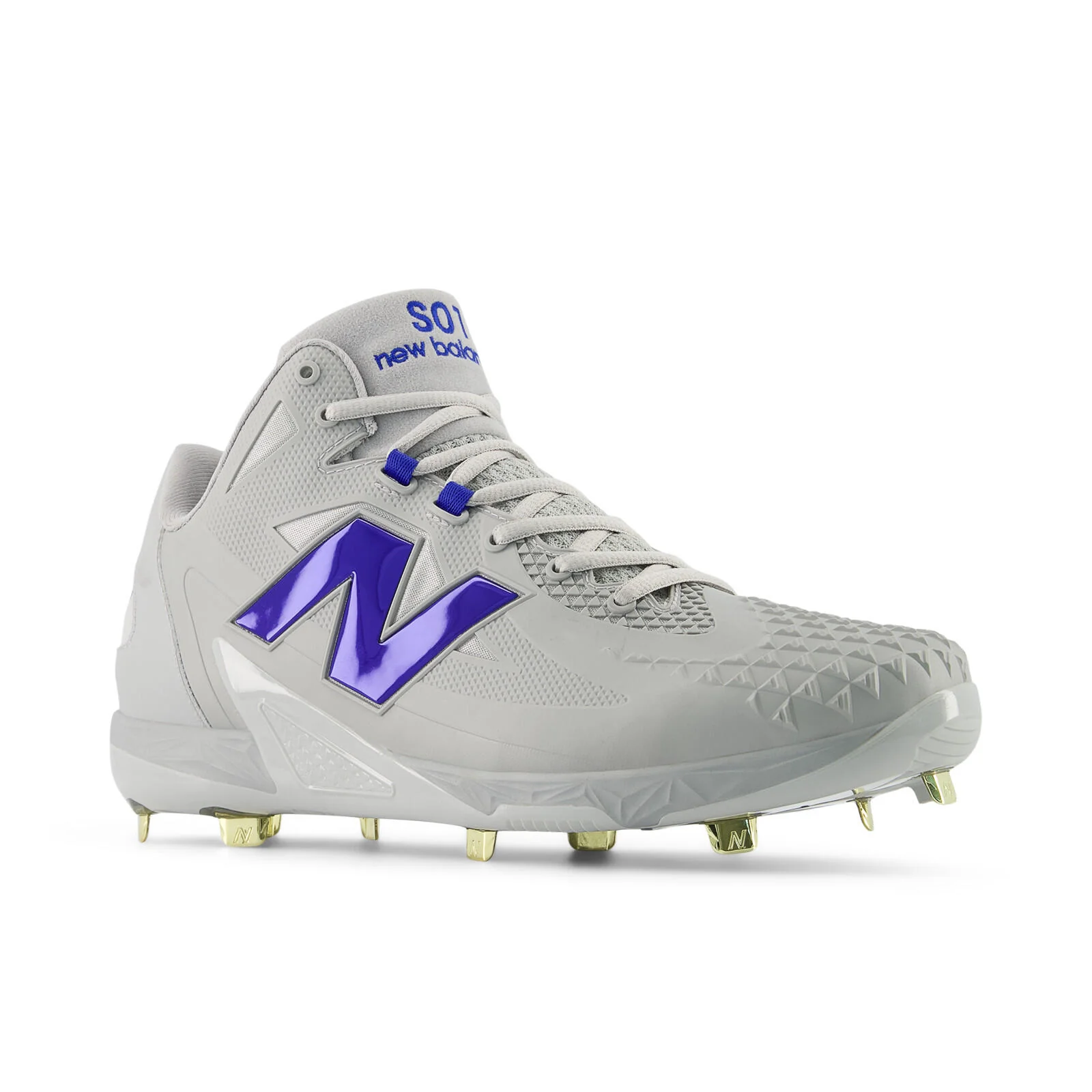 New Balance FuelCell OHTANI 1 Metal Baseball Cleats - Team Away Grey/Royal - Image 2