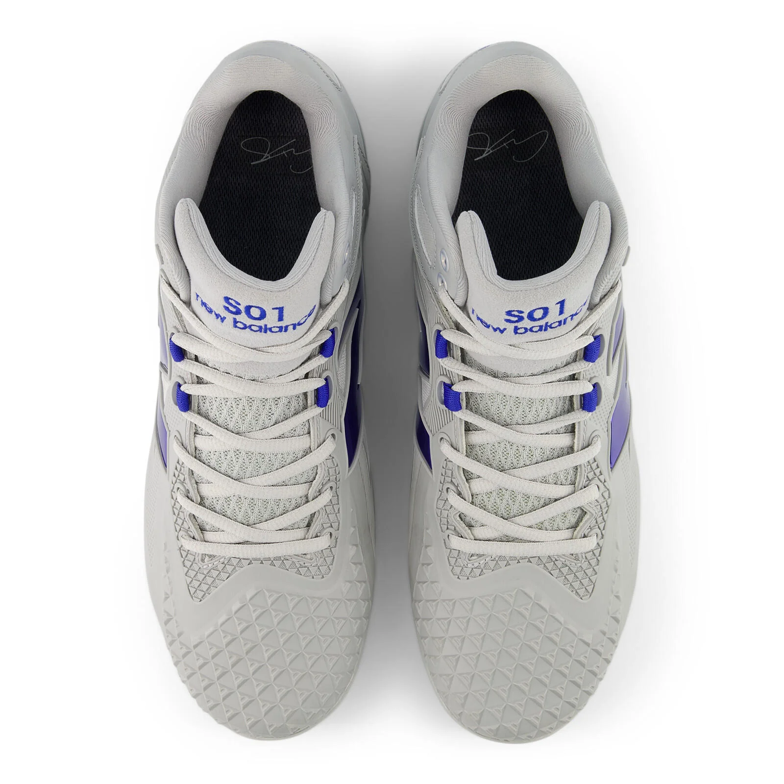 New Balance FuelCell OHTANI 1 Metal Baseball Cleats - Team Away Grey/Royal - Image 3