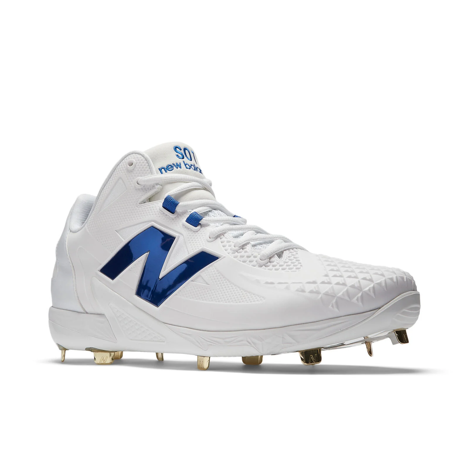 New Balance FuelCell OHTANI 1 Metal Baseball Cleats - White/Royal - Image 2