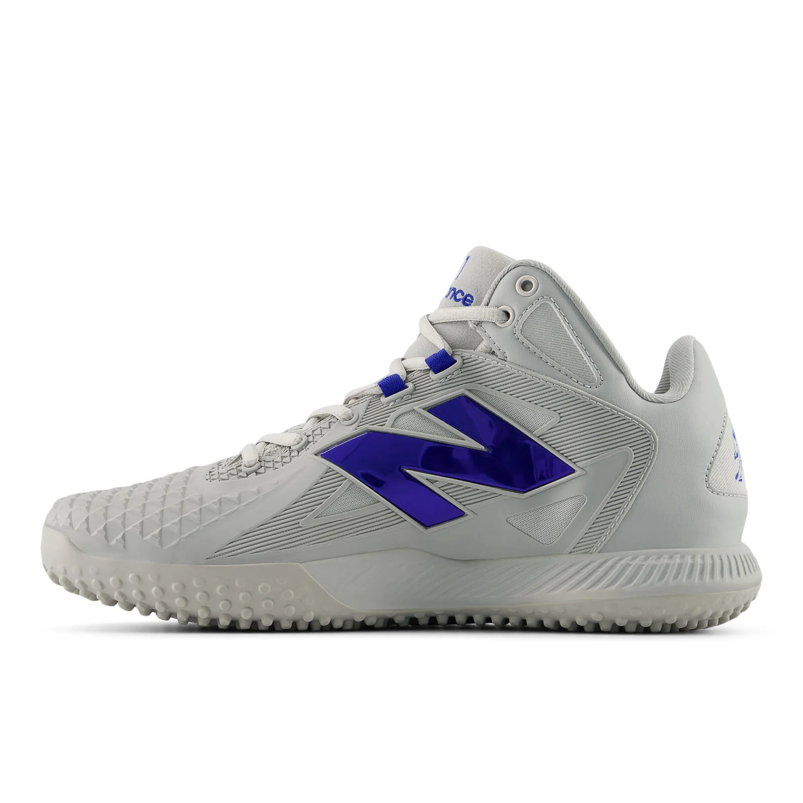 New Balance FuelCell OHTANI 1 Turf Baseball Shoes - Team Away Grey/Royal - Image 3
