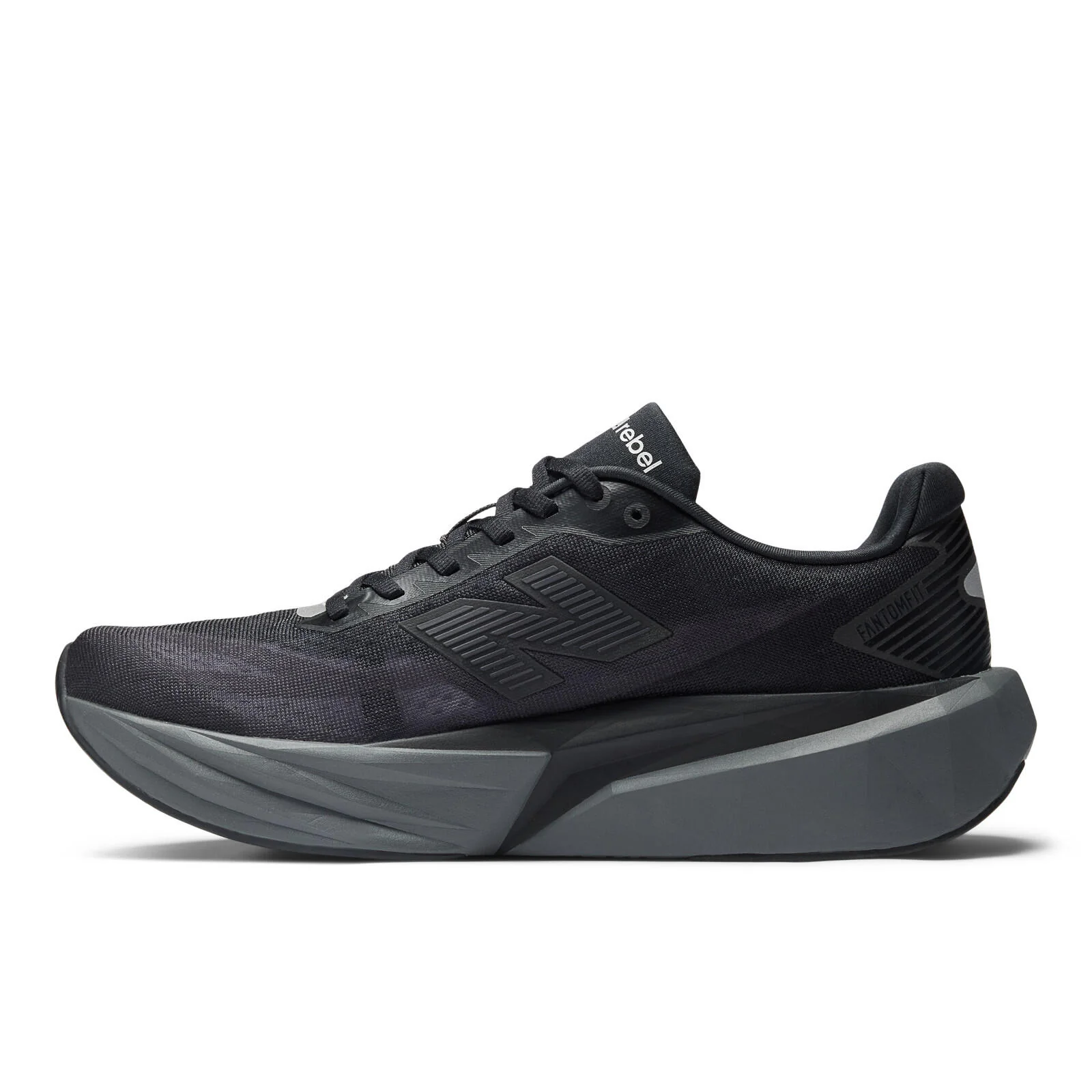 New Balance FuelCell Rebel v5 Men's Running Shoes - Black/Castlerock - Image 3