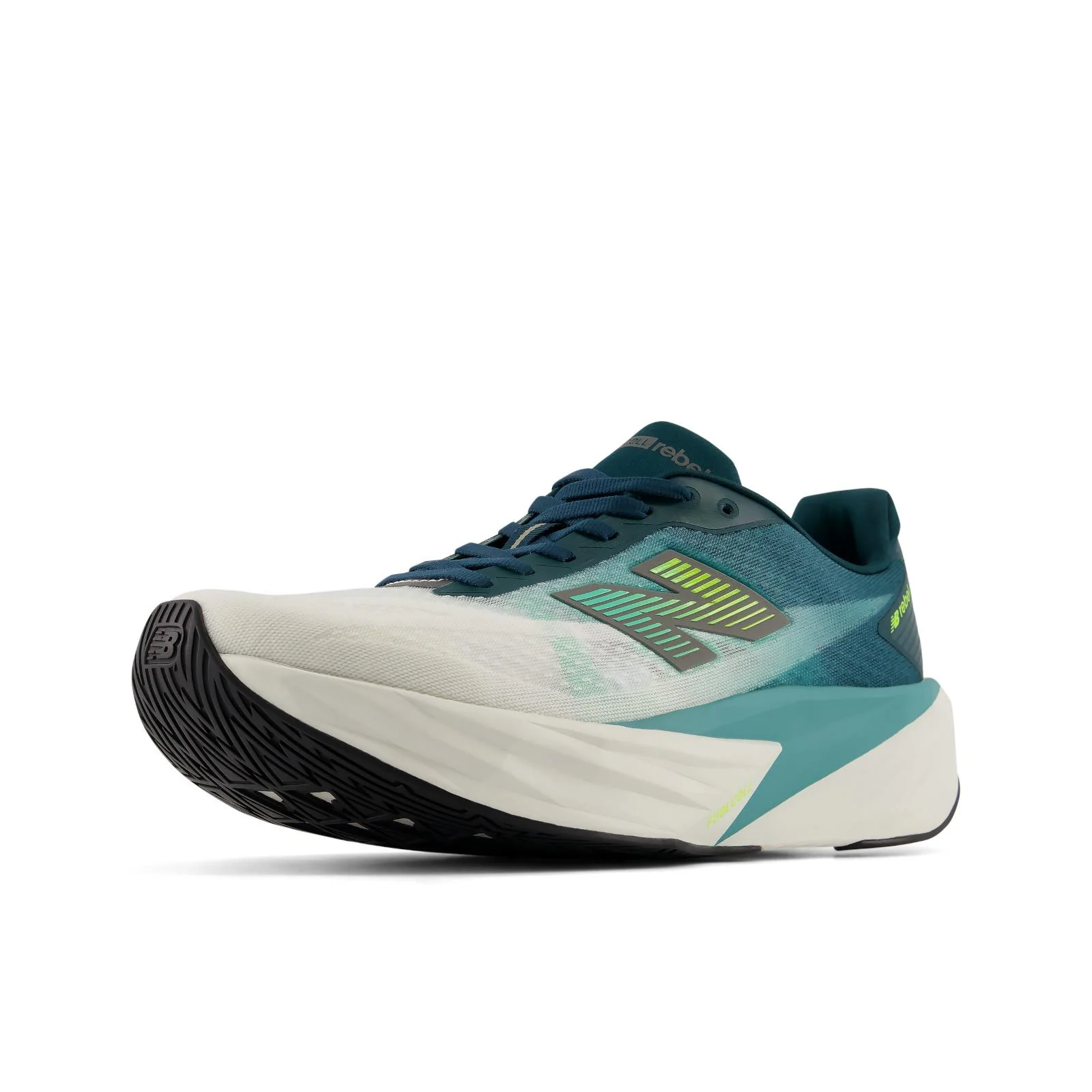 New Balance FuelCell Rebel v5 Men's Running Shoes - Medusa Green/Faded Teal - Image 4