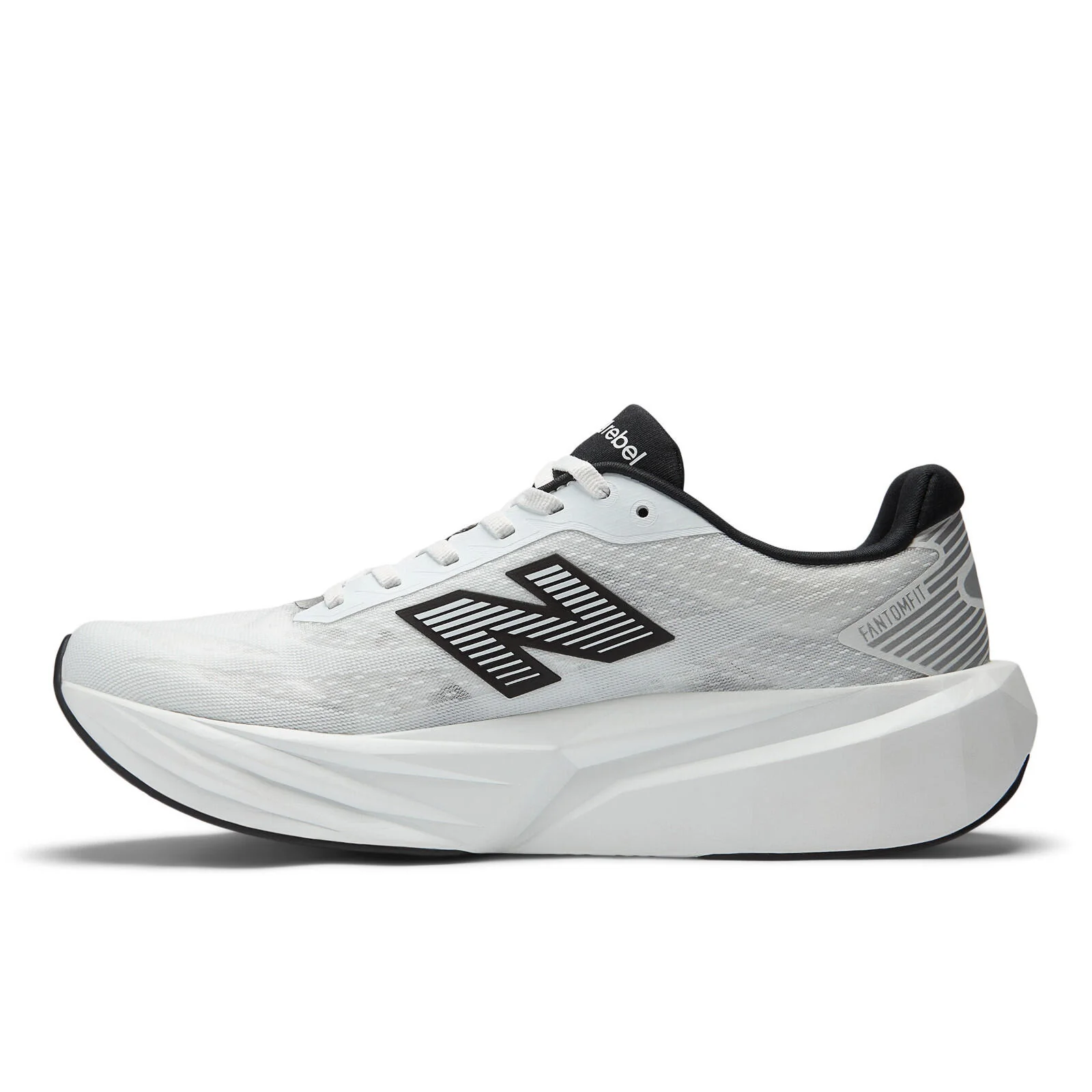 New Balance FuelCell Rebel v5 Men's Running Shoes - White/Black - Image 3
