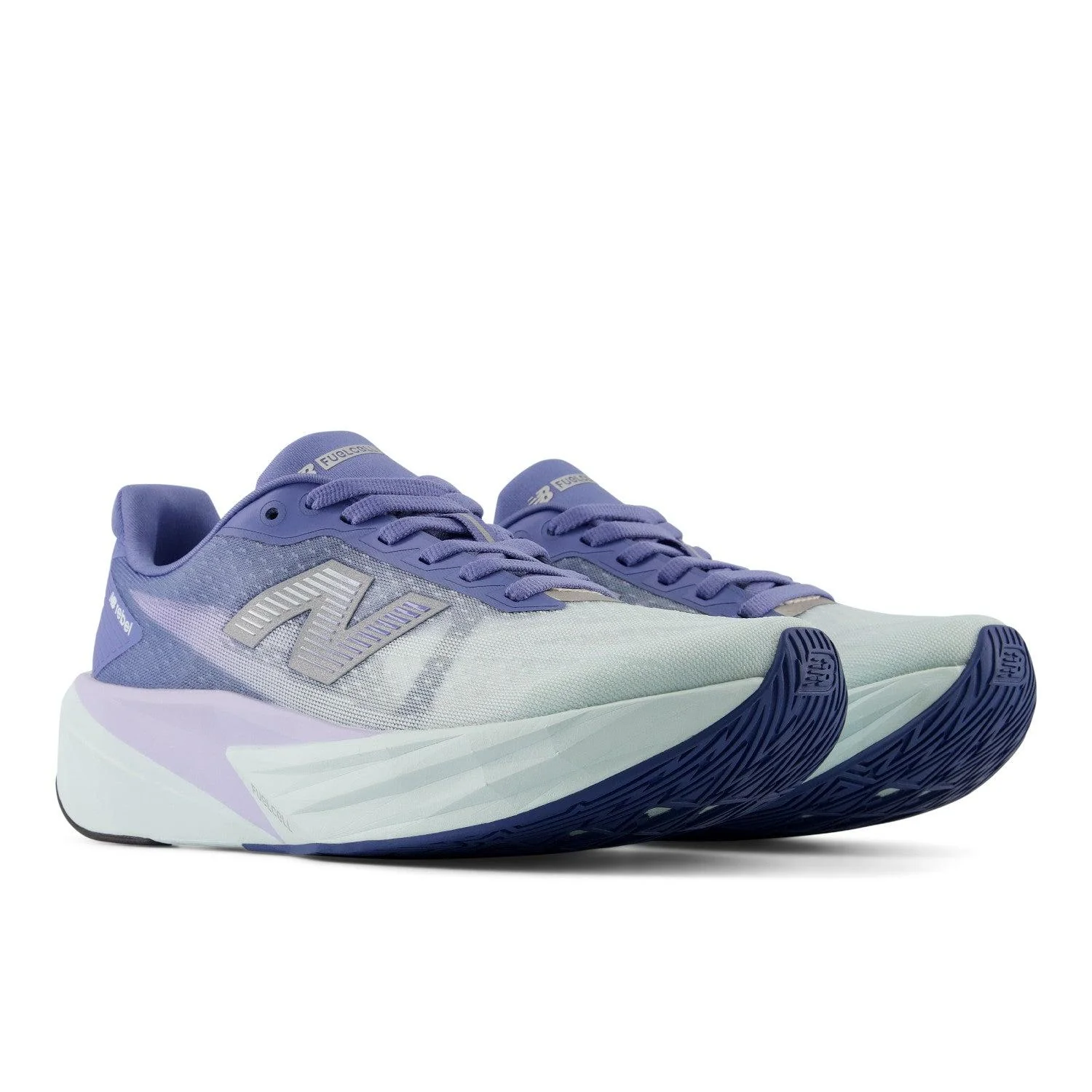 New Balance FuelCell Rebel v5 Women's Running Shoes - Fairweather Blue/Glint Blue - Image 2