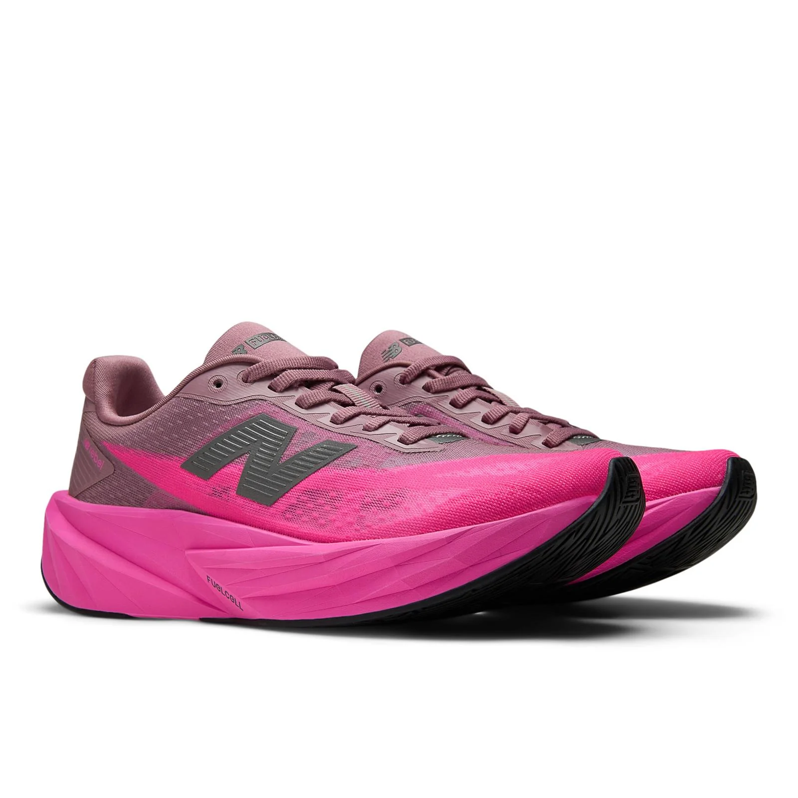 New Balance FuelCell Rebel v5 Women's Running Shoes - Pink Heat/Rosewood - Image 3