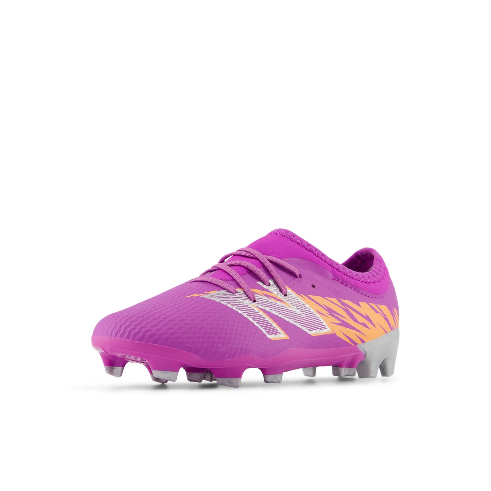 New Balance Furon Team JNR FG V8 Youth Soccer Cleats - Passion Fruit - Image 3