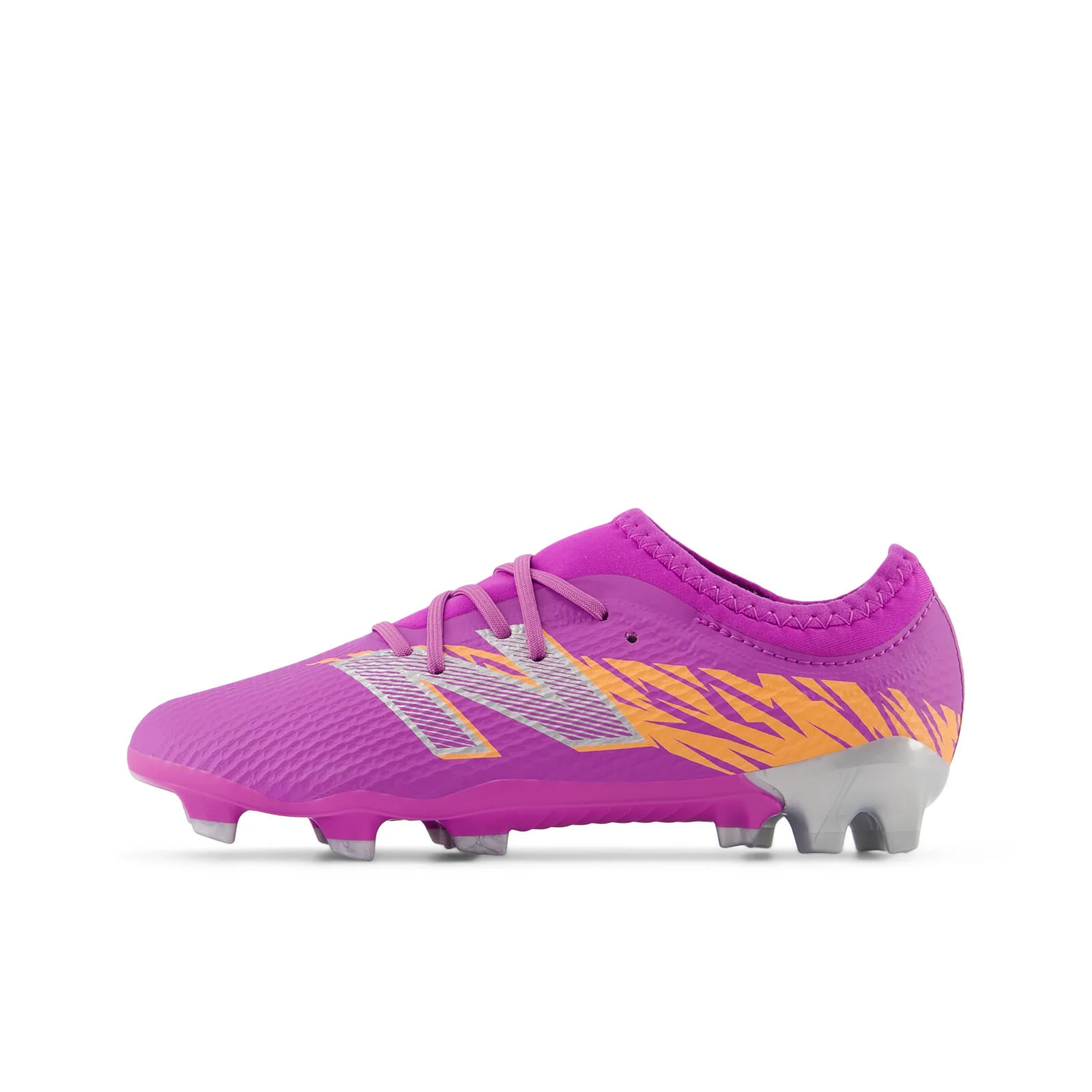 New Balance Furon Team JNR FG V8 Youth Soccer Cleats - Passion Fruit - Image 4