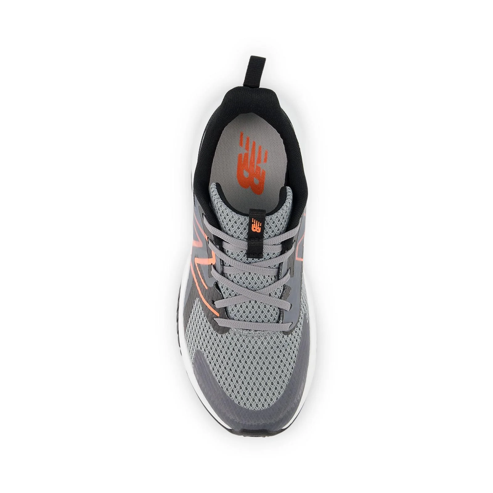 New Balance Rave Run V2 Youth Running Shoes - Grey/Black/Tangerine - Image 5
