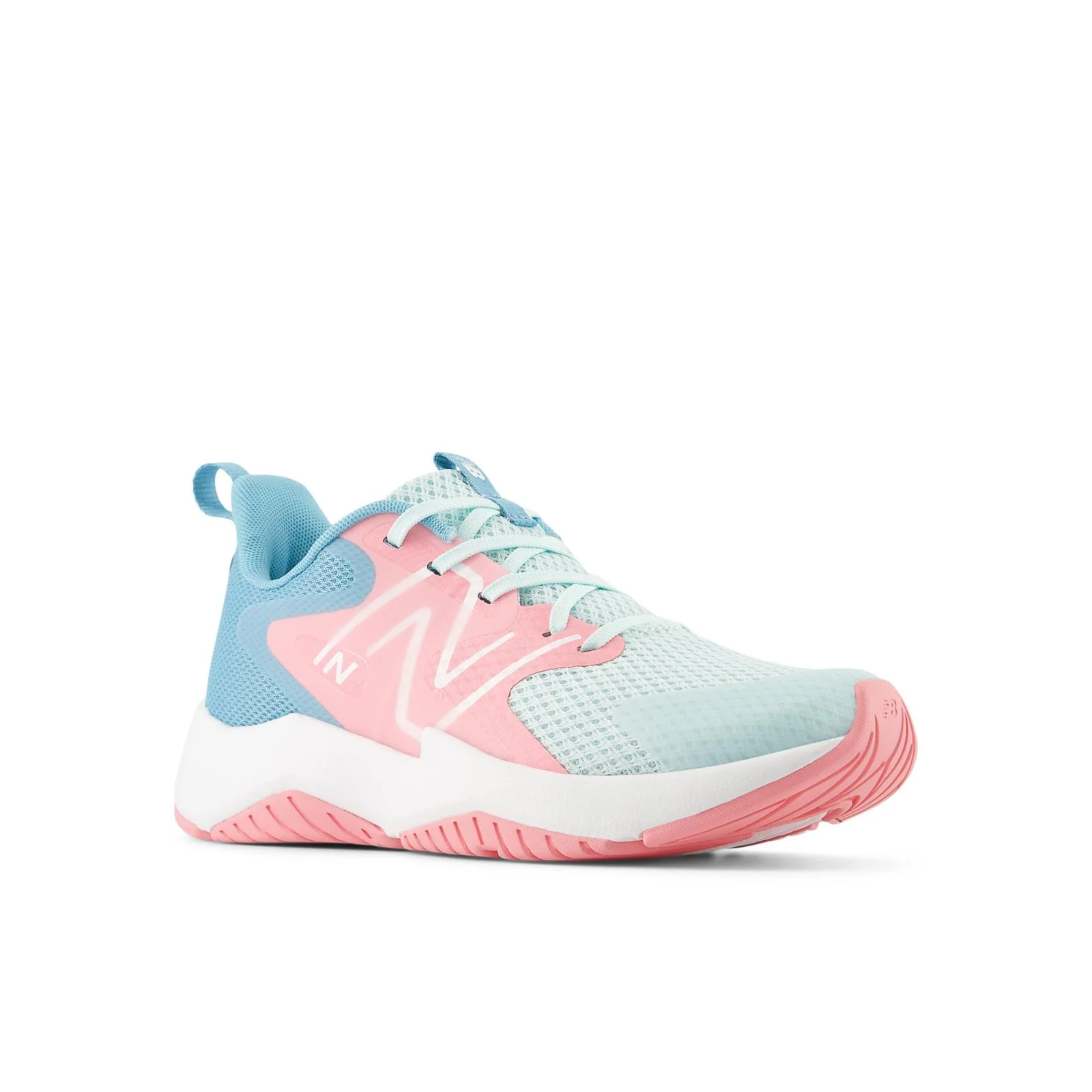New Balance Rave Run V2 Youth Running Shoes - Grey/Black/Tangerine - Image 8