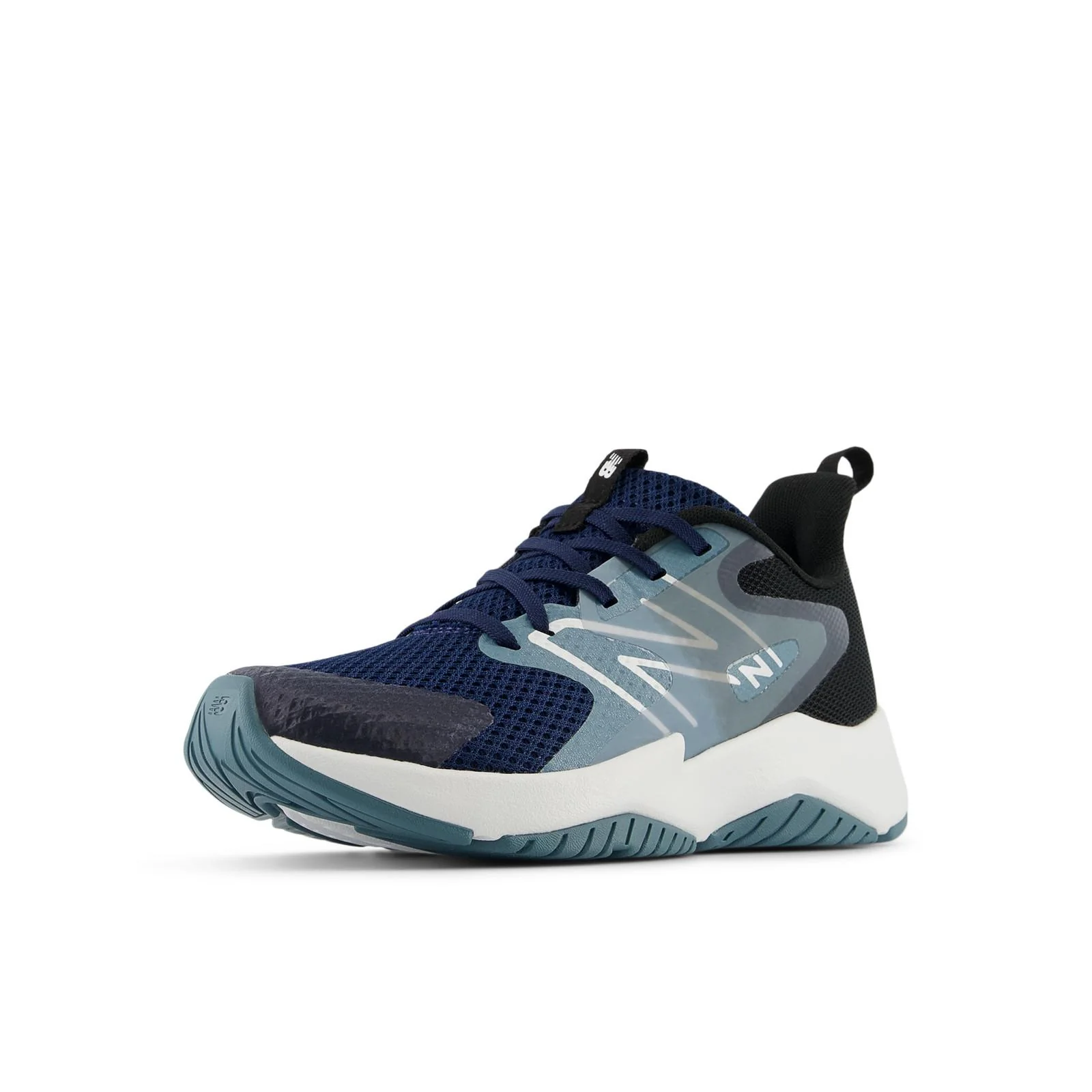 New Balance Rave Run V2 Youth Running Shoes - NB Navy/Salt Water - Image 3