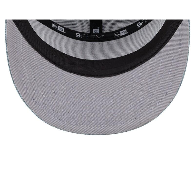 New Era 9FIFTY Edmonton Oilers Split Panel Hat - Denim - Image 6