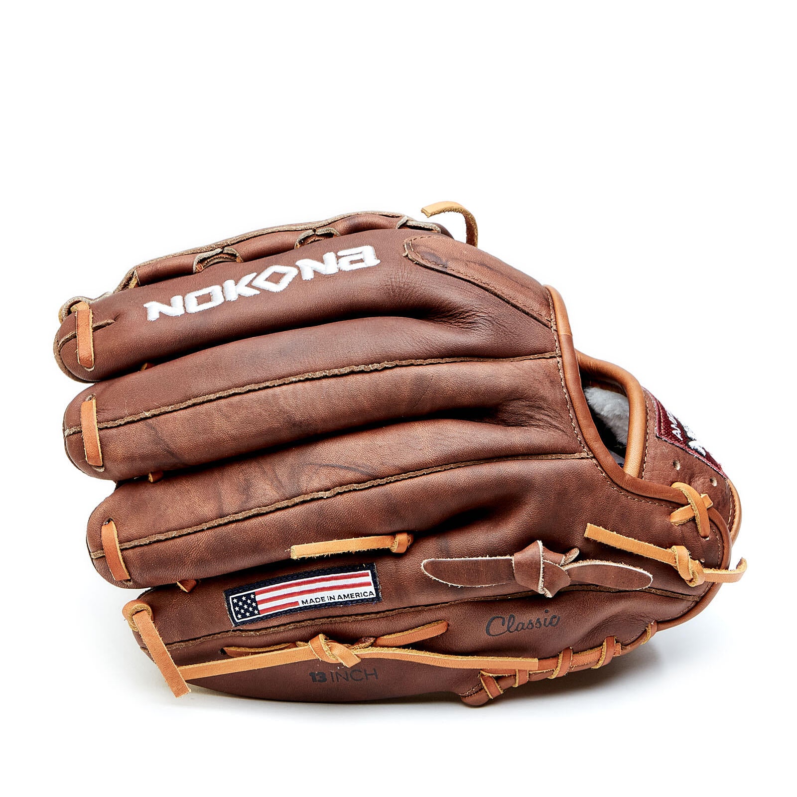 Nokona Walnut W-1300 Closed Web Outfield Baseball Glove - 13" - Image 4