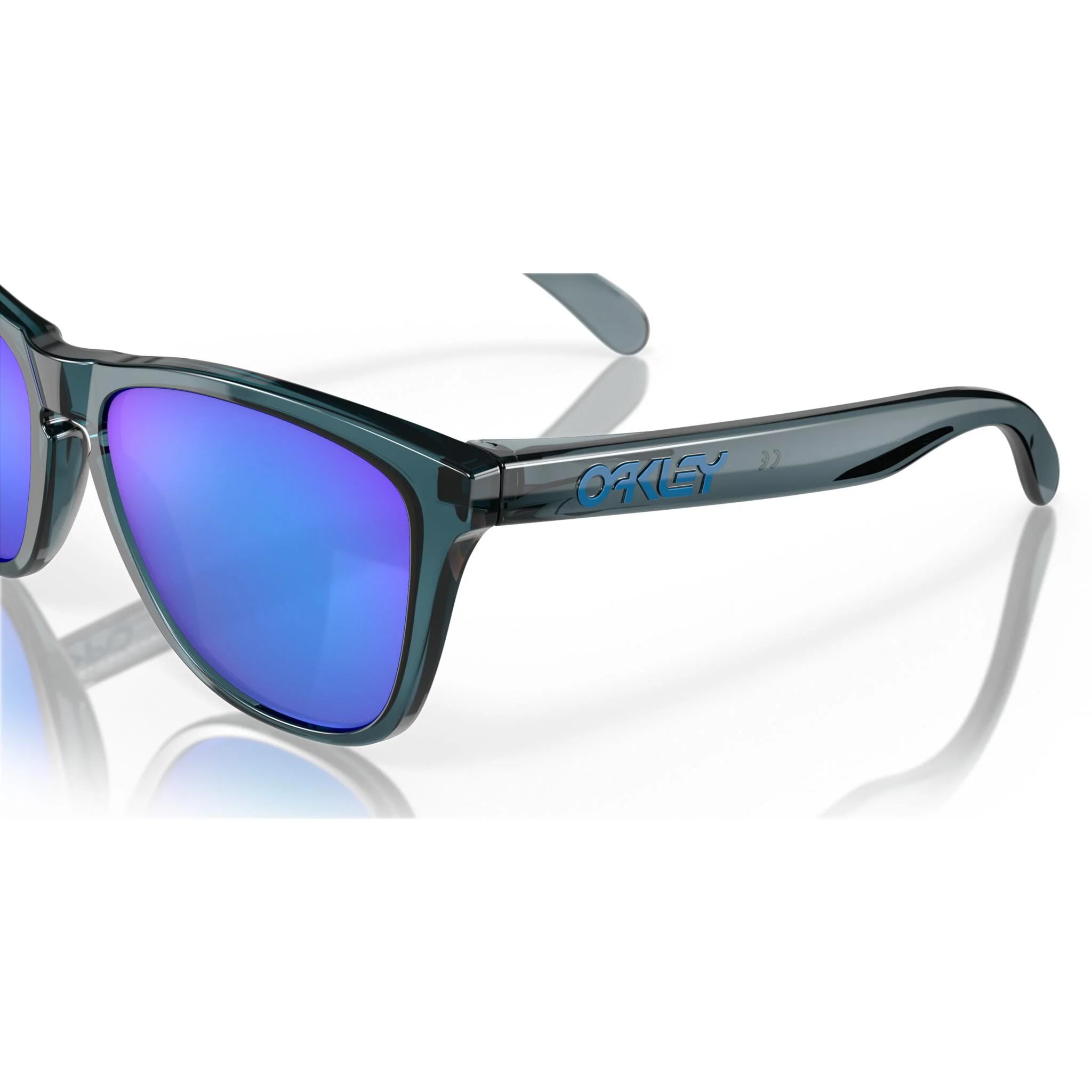 Oakley Frogskins Sapphire Lens Sunglasses - Crystal Black - Image 6