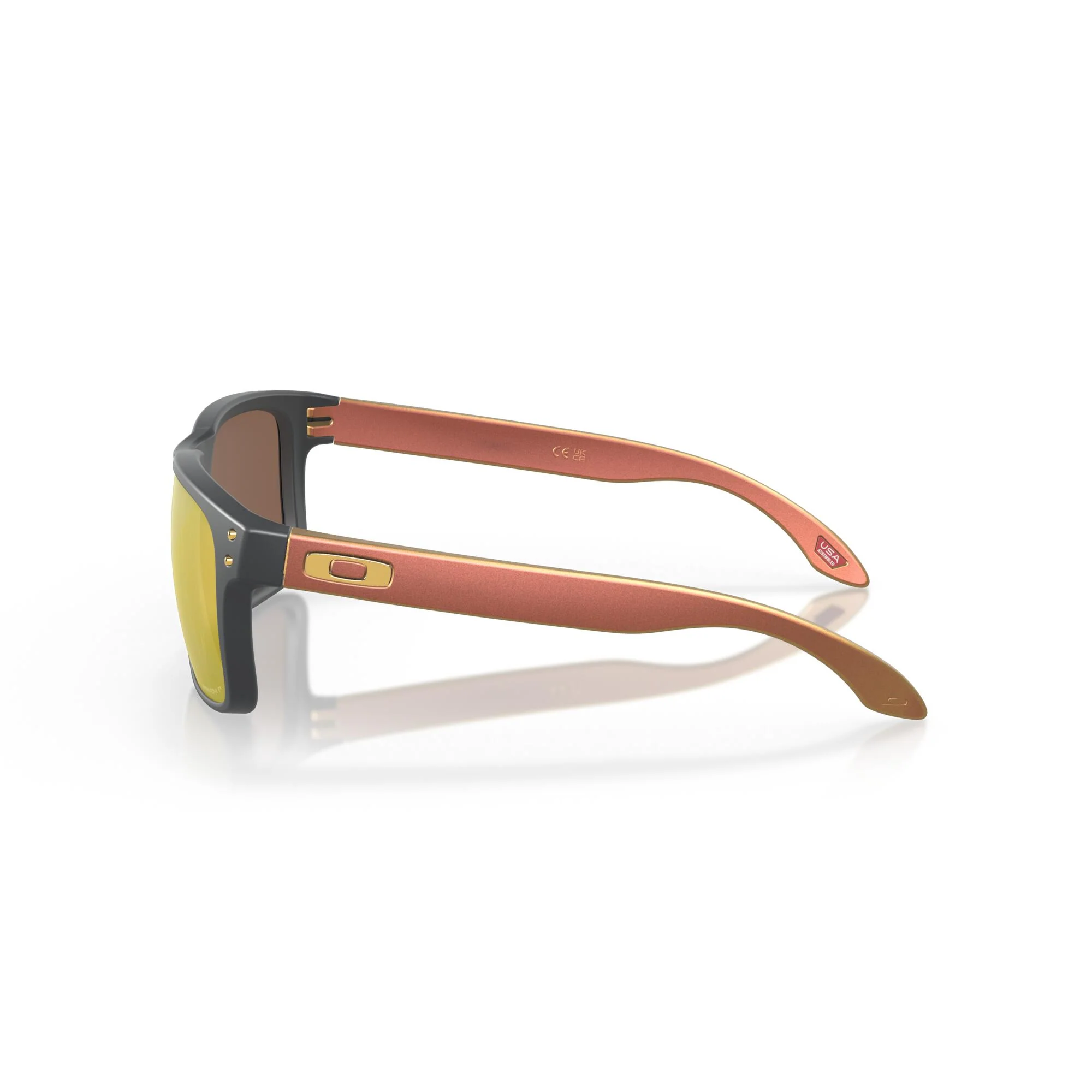 Oakley Holbrook XL 24K Polar Lens Sunglasses - Matte Black - Image 3